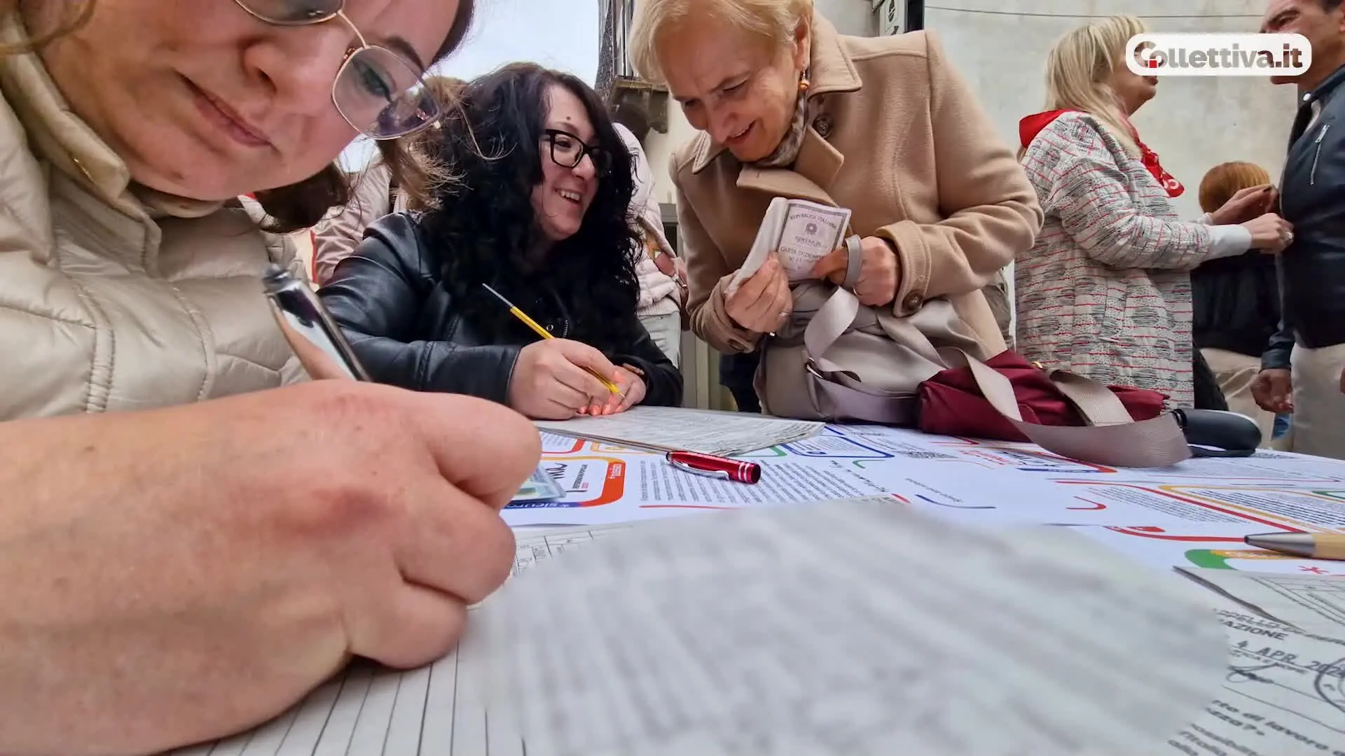 Al banchetto per segnare il cambiamento