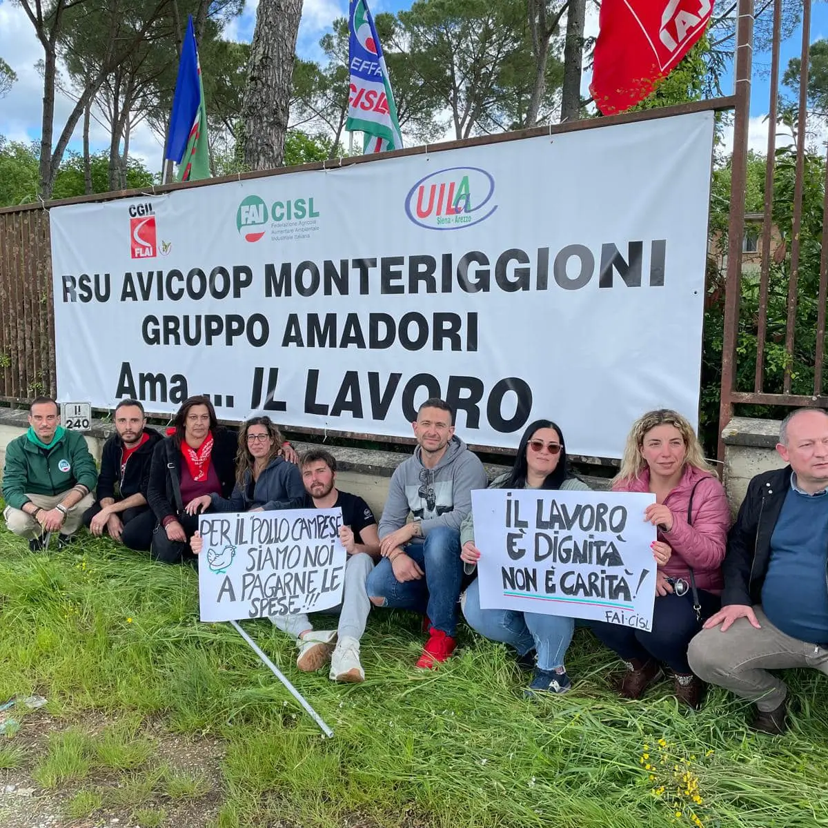 Amadori chiude il sito di Monteriggioni. In 200 a casa