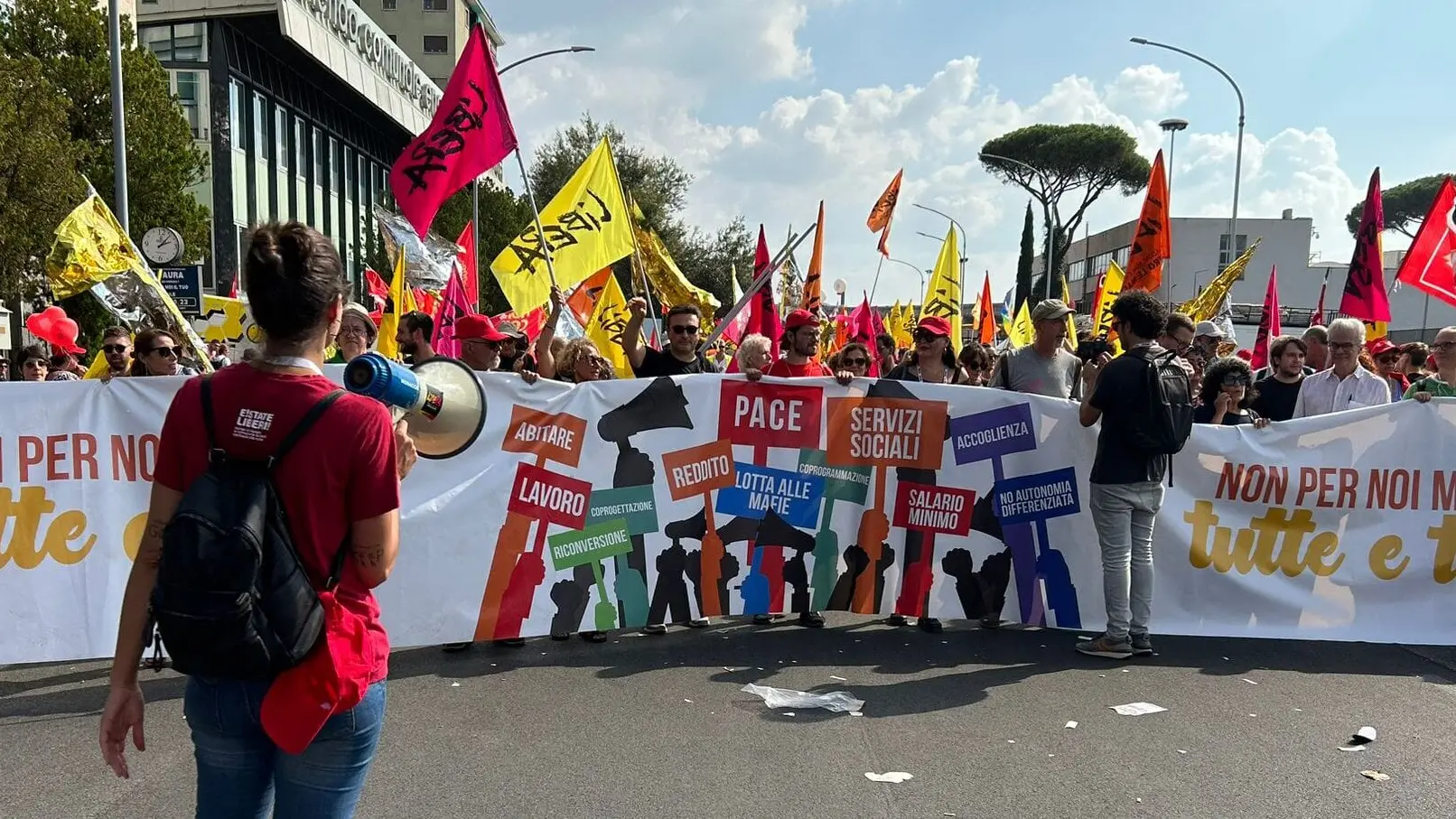 Una manifestazione della Rete dei Numeri Pari