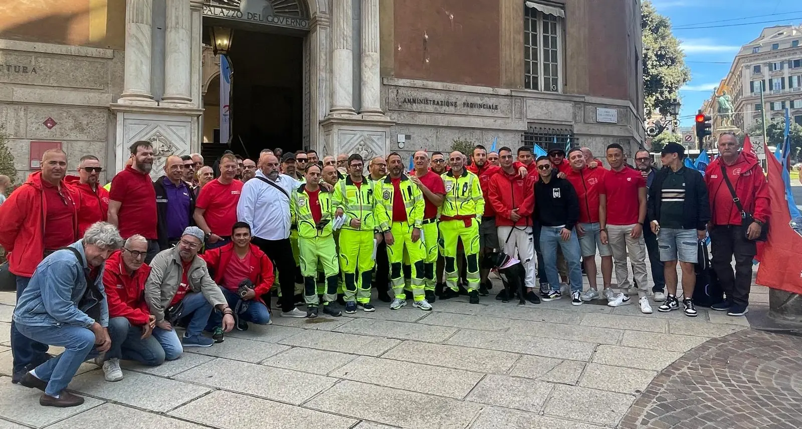 Gsa, lavoratori in prefettura per un “contratto dignitoso”