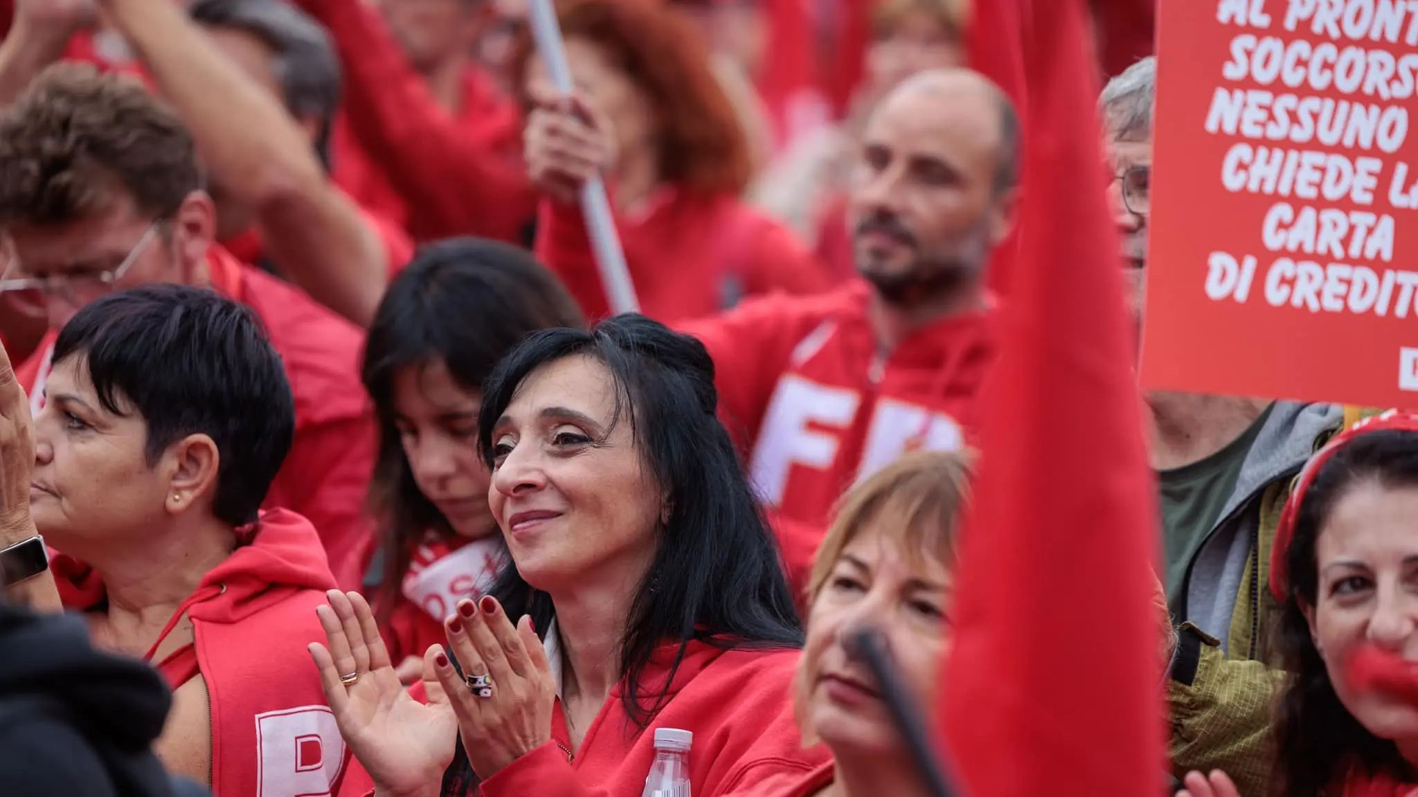 Manifestazione Fp piazza del popolo