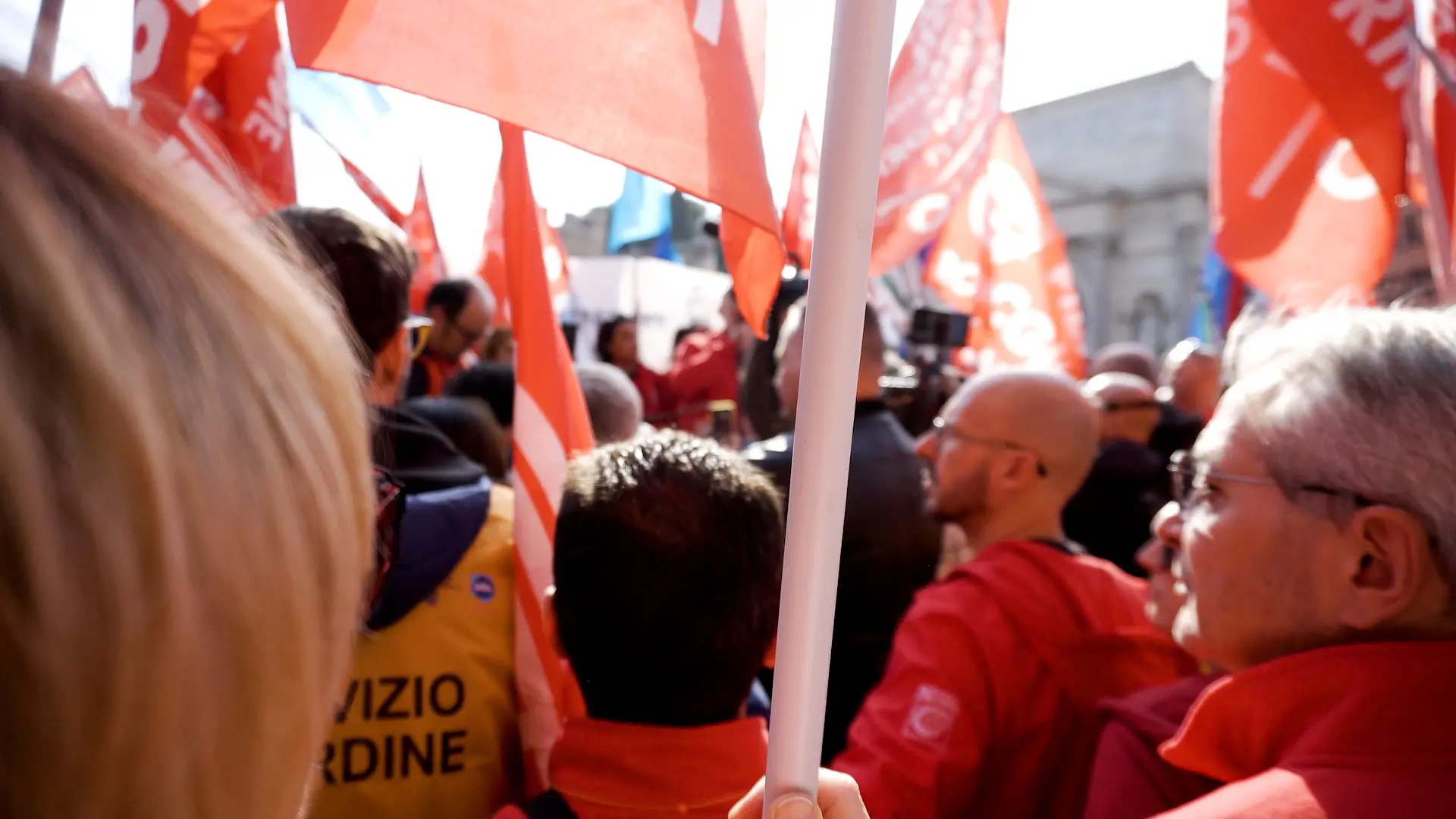 Manifestazione tpl testimonianze lavorraori e sindacalisti