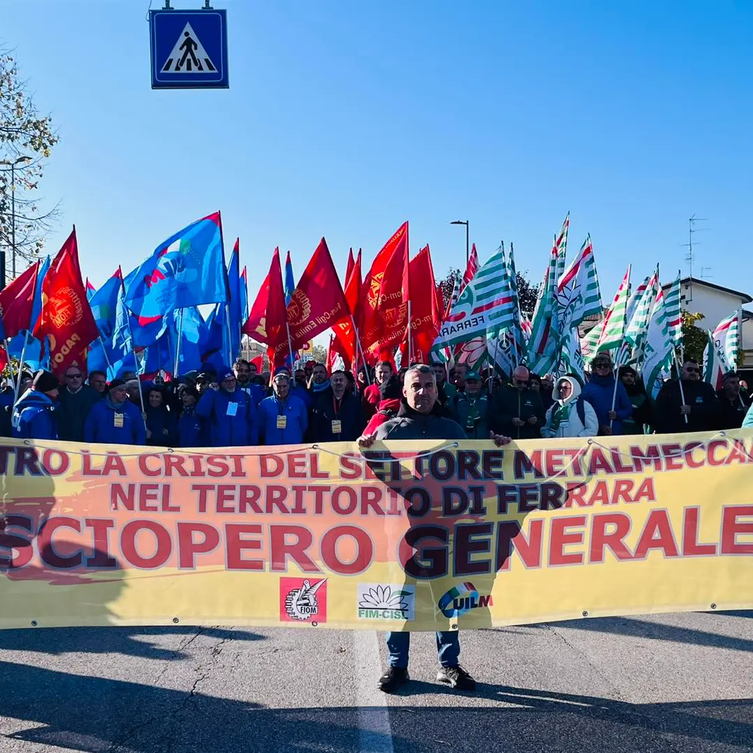 A Ferrara sciopero generale unitario degli oltre 9 mila metalmeccanici