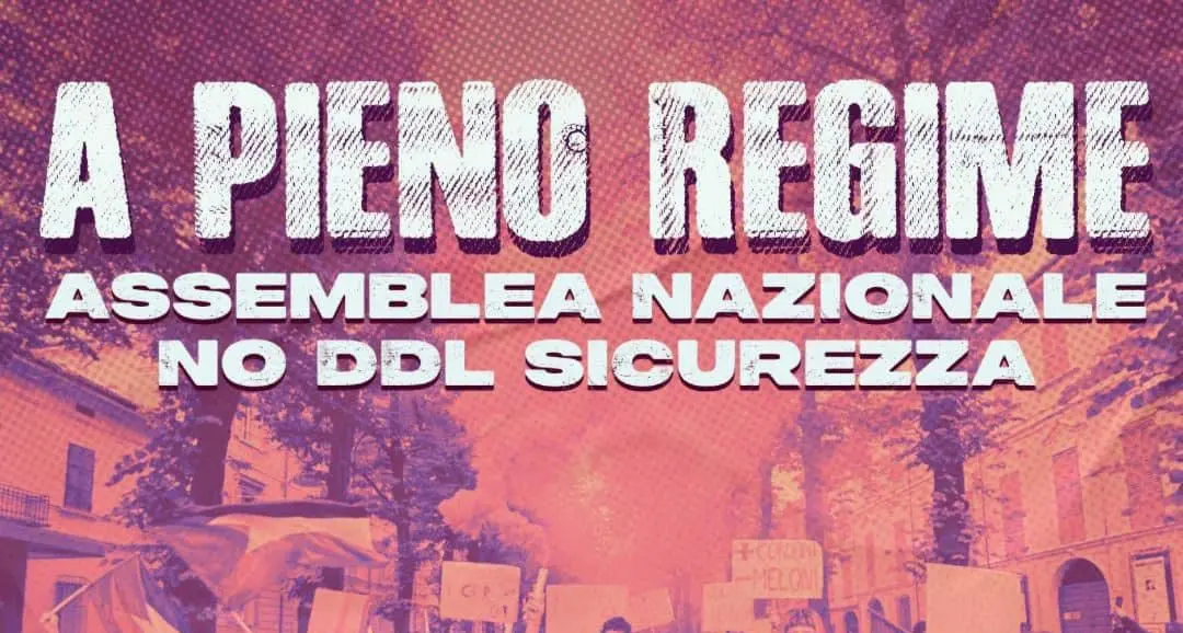 “A pieno regime – No Ddl Sicurezza”, il 16 assemblea alla Sapienza