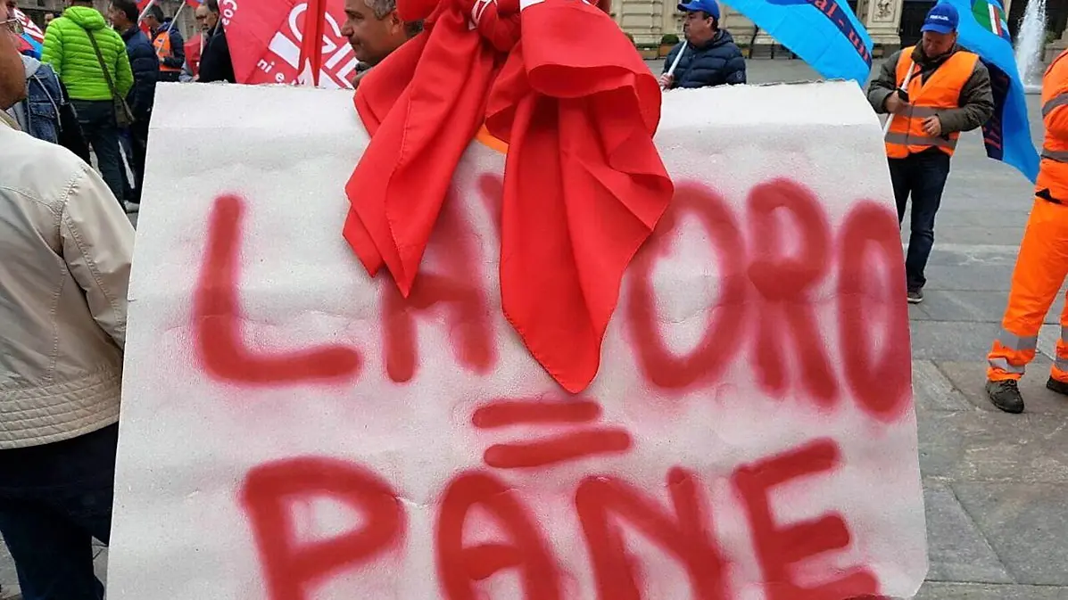 Una manifestazione della Fillea Cgil