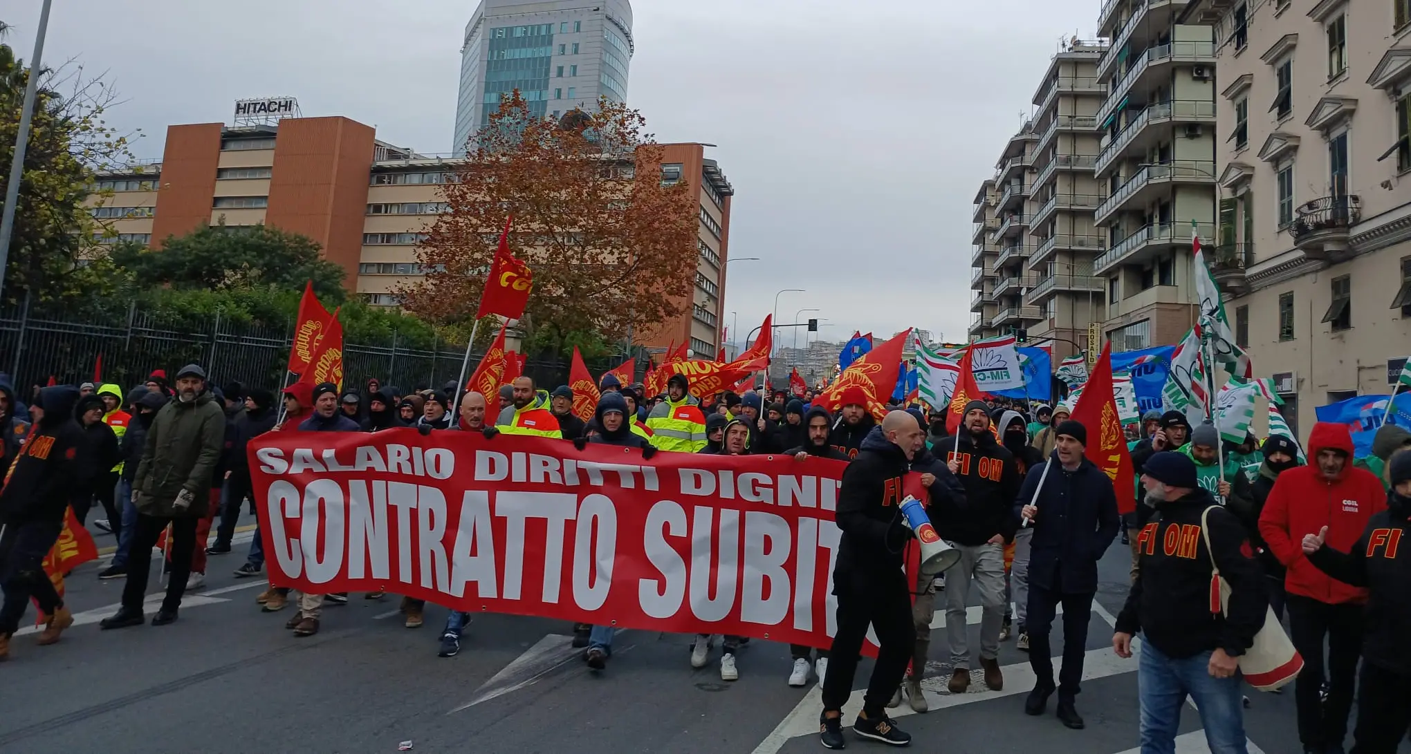 Metalmeccanici, Fiom Genova: in piazza dalle 5 del mattino per salario, orario e sicurezza