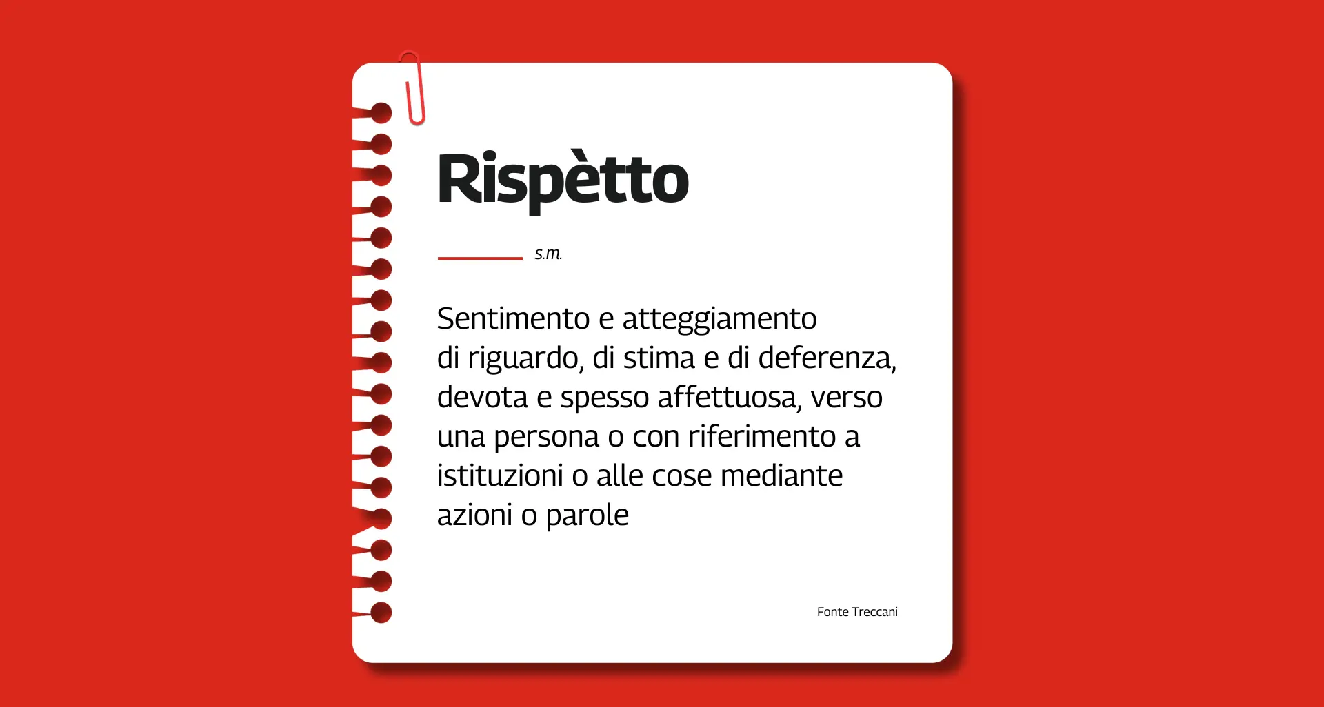 Rispetto, parola dell'anno e bussola per il futuro