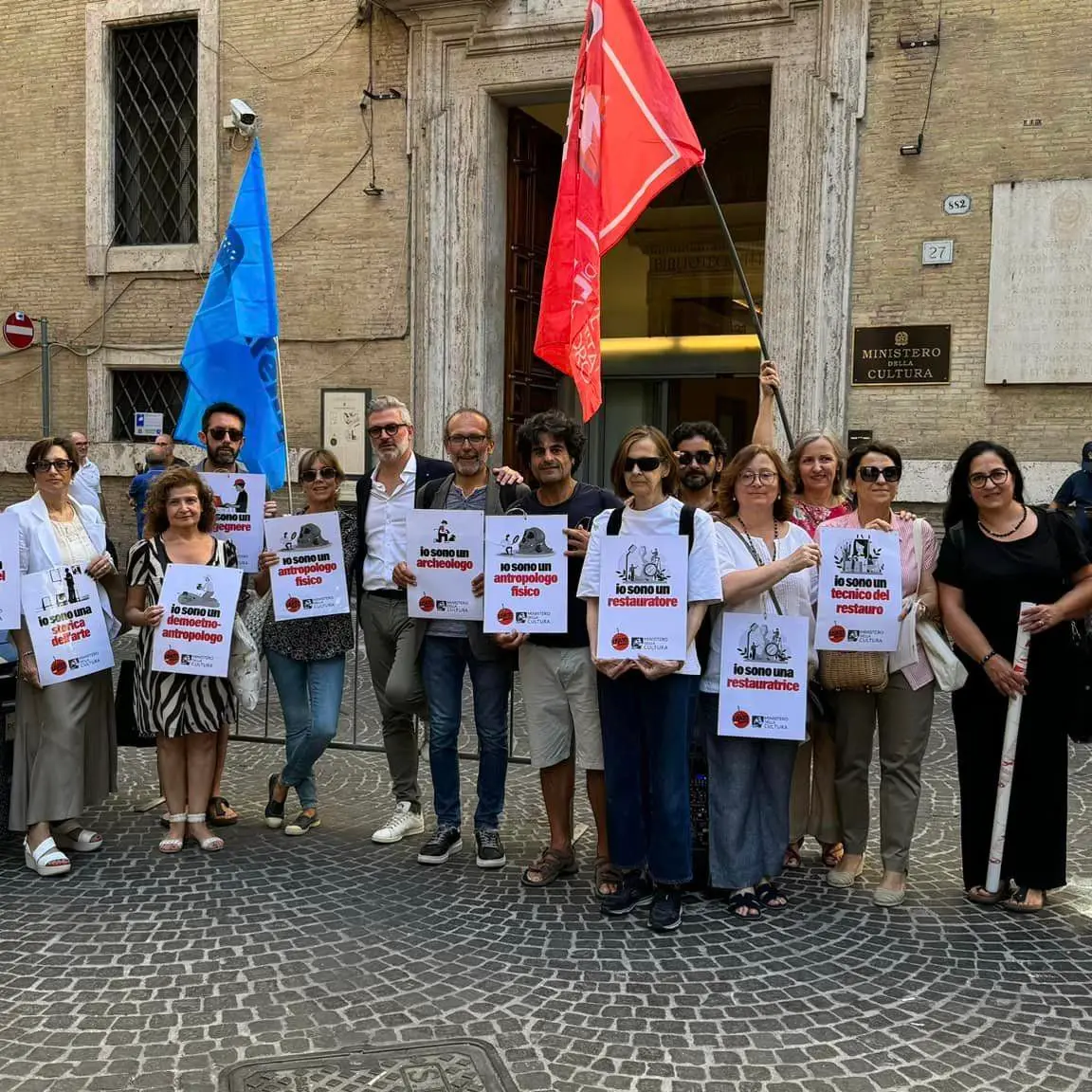 A casa 400 precari, sit-in al ministero della Cultura