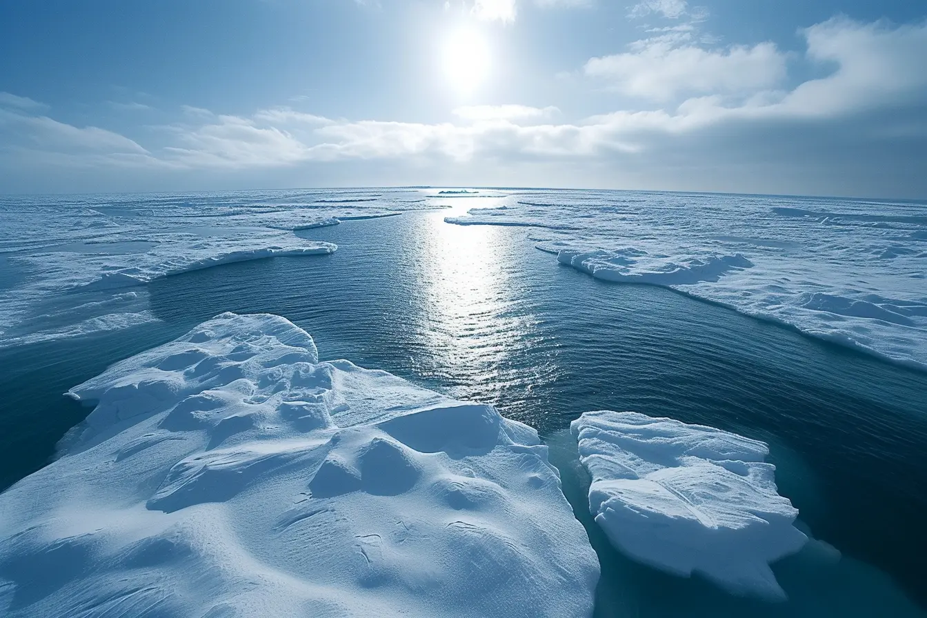 MAR ARTICO MARE OCEANO ICEBERG GHIACCIO GHIACCIAI GENERATE AI IA