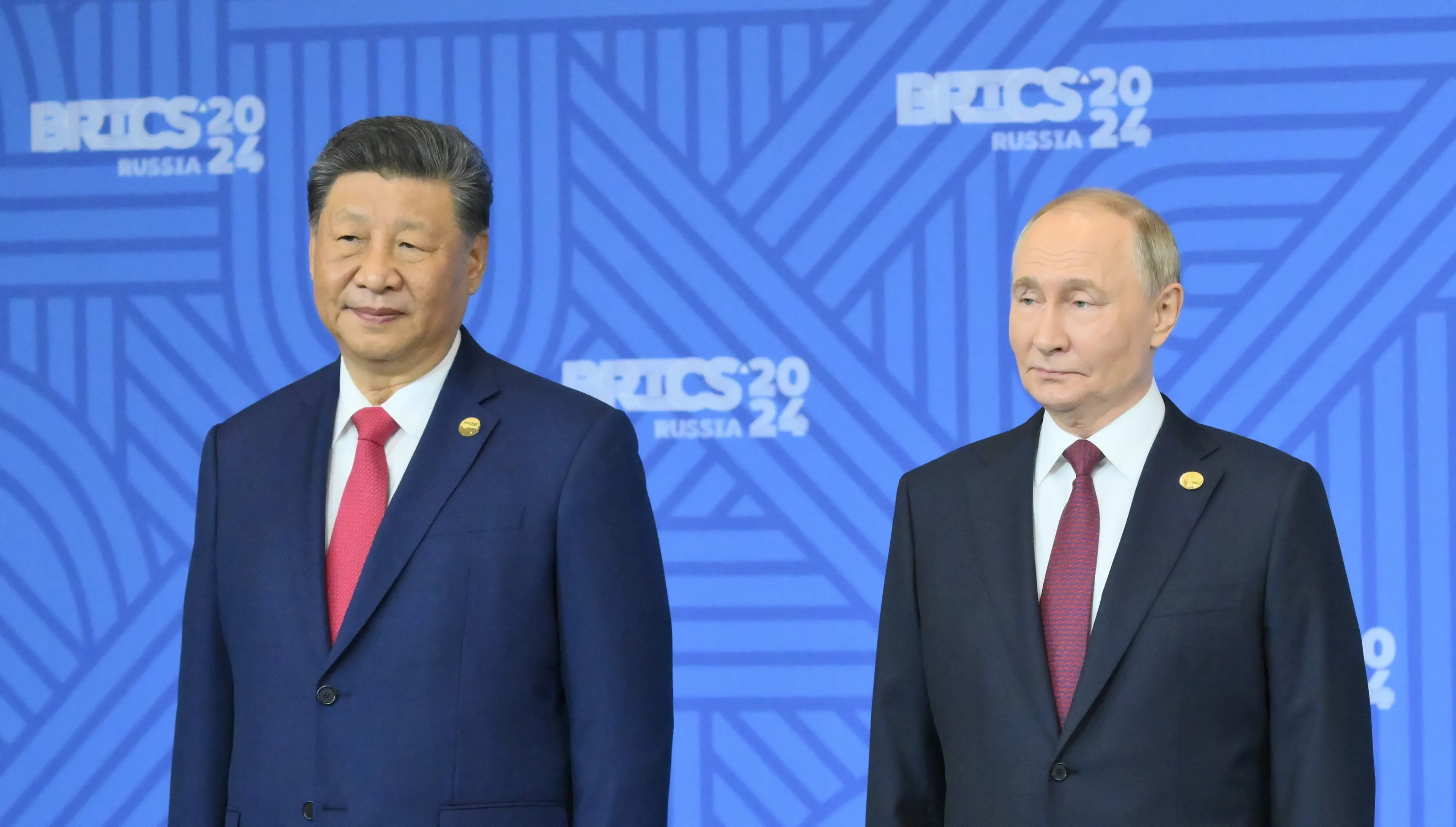 XI JINPING PRESIDENTE REPUBBLICA POPOLARE CINA, VLADIMIR PUTIN PRESIDENTE RUSSIA Grigory Sysoev / Photohost agency brics-russia2024.ru