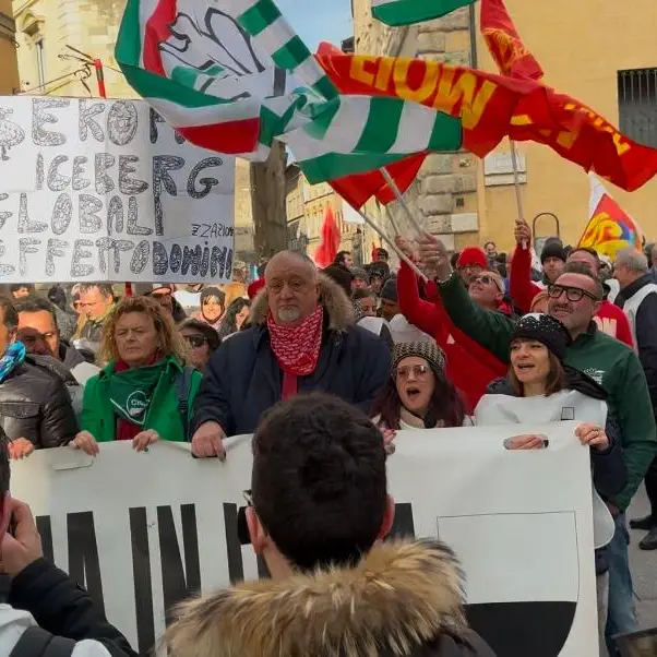 Beko in lotta, il corteo a Siena: 299 motivi per resistere