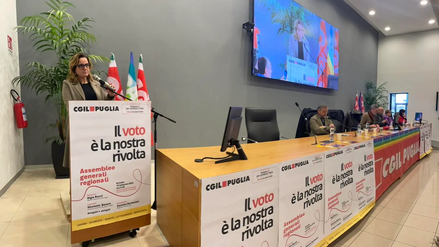 Bucci, Cgil Puglia: “Votare ai referendum per costruire un futuro diverso”