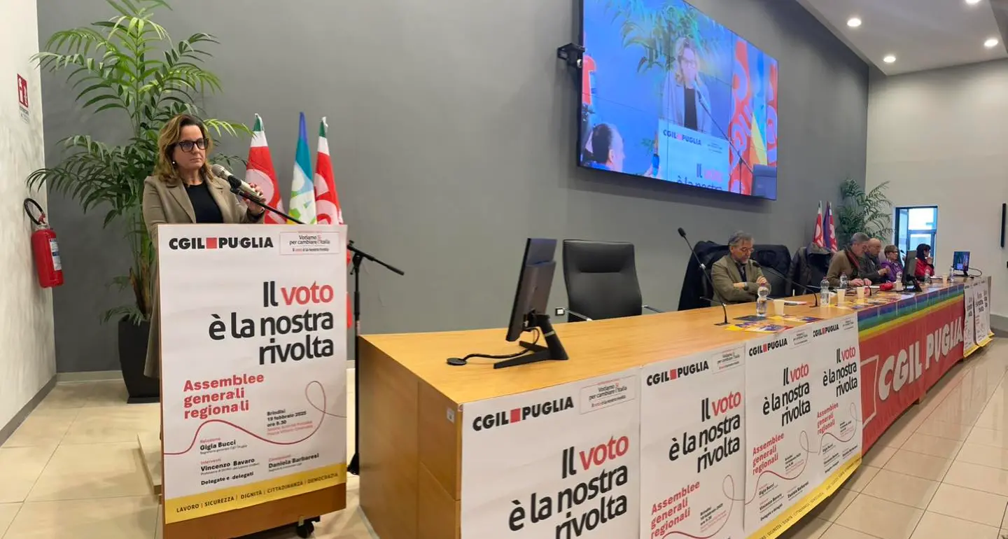 Bucci, Cgil Puglia: “Votare ai referendum per costruire un futuro diverso”