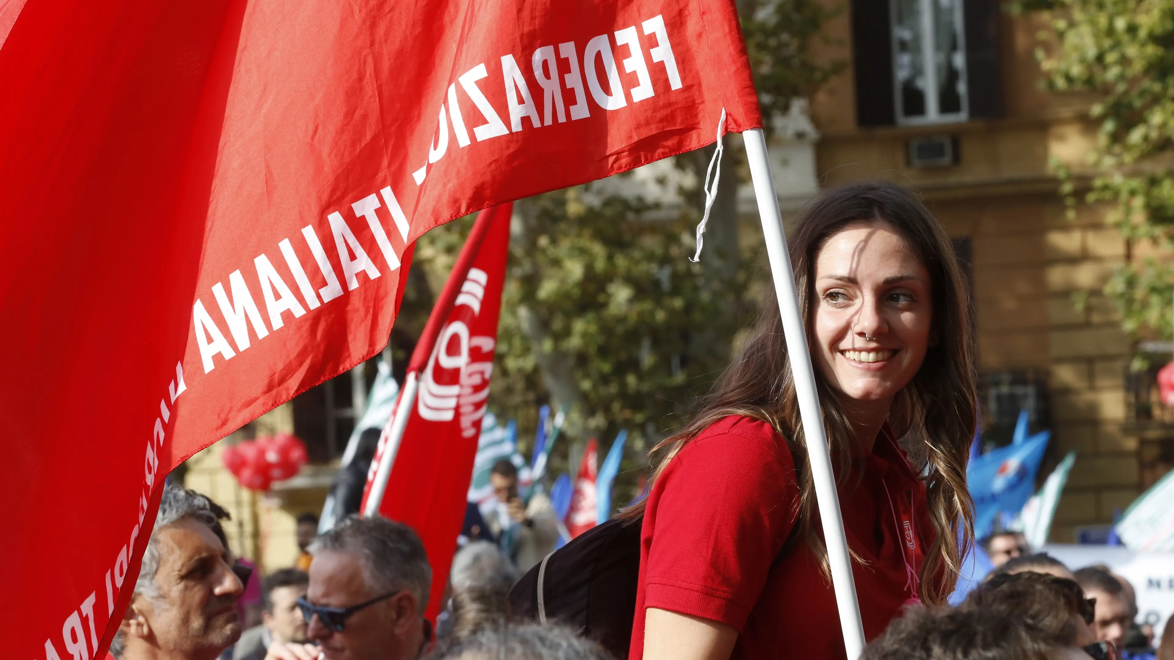 Una manifestazione della Cgil (IMAGOECONOMICA)