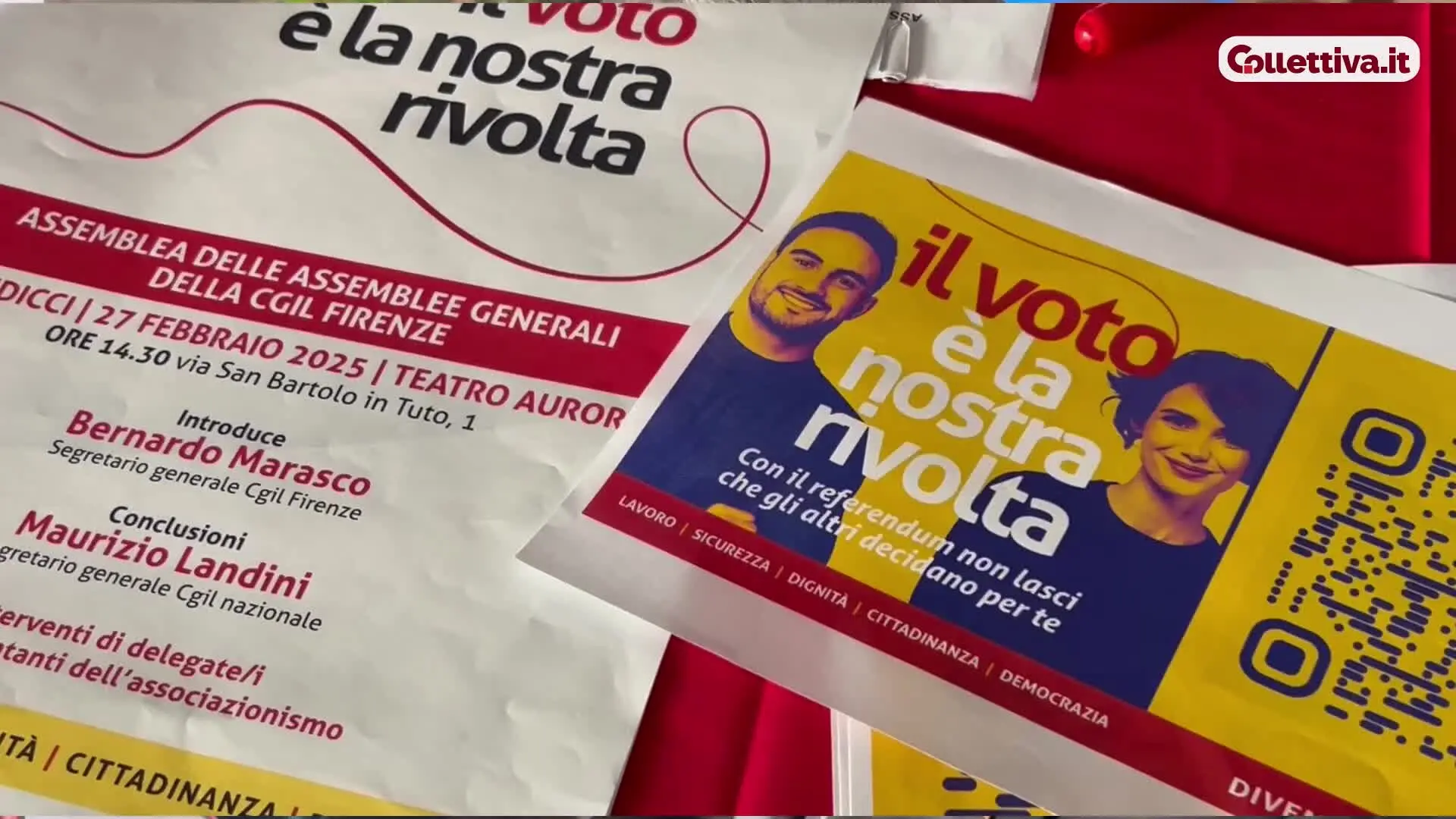 Siena e Firenze, giornata toscana per Maurizio Landini: “Un voto per i diritti di chi tiene in piedi il Paese”