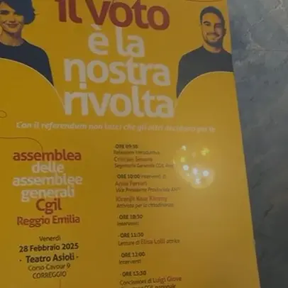 Sesena, Cgil Reggio Emilia: “Con il referendum possiamo avere un Paese diverso”