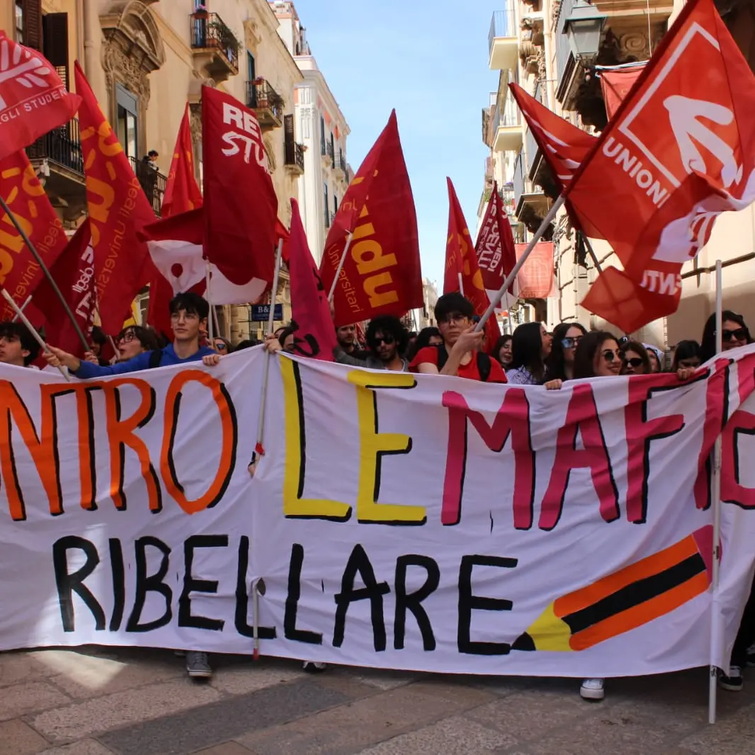 Studenti in piazza contro le mafie