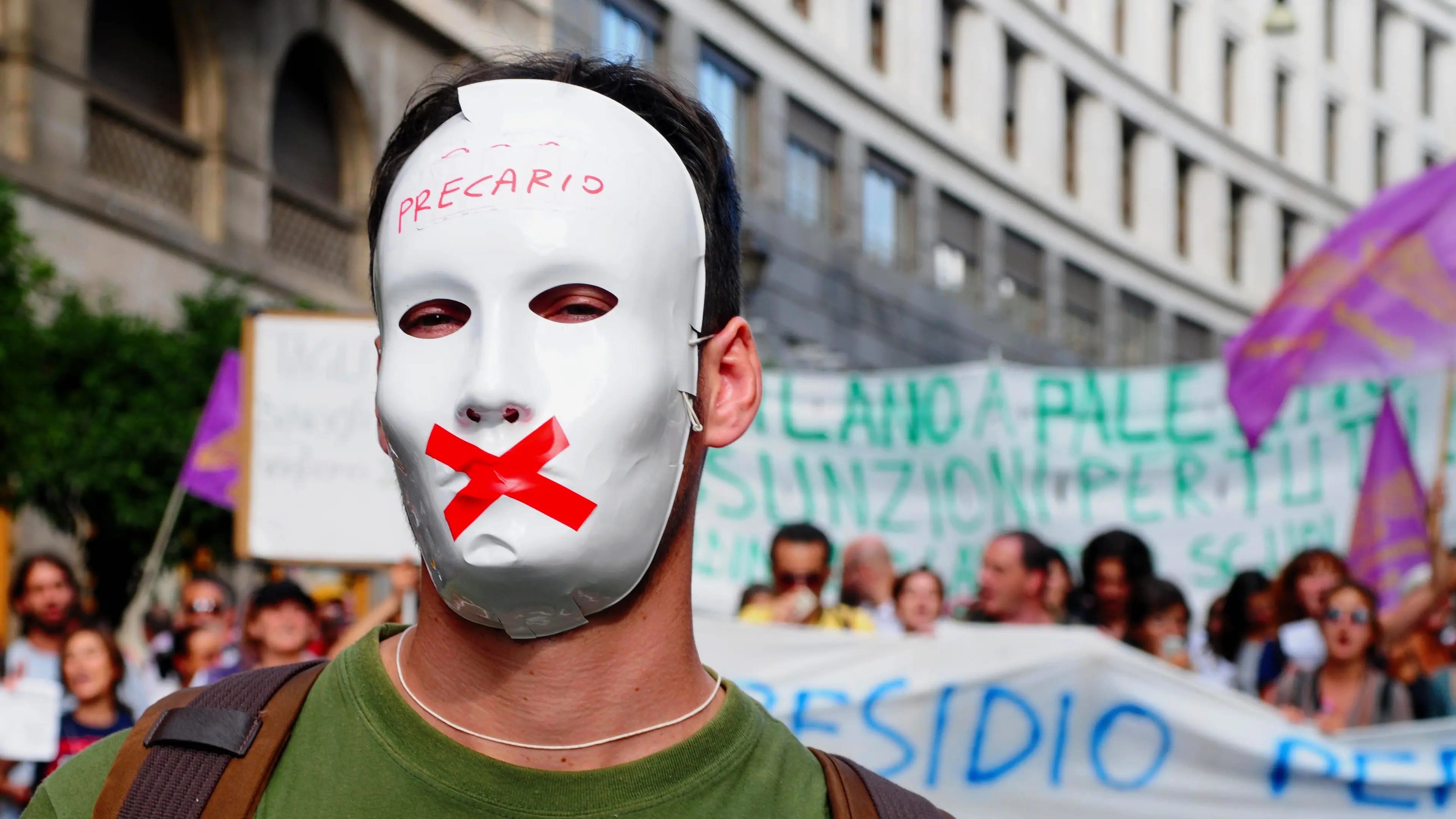 Fabio Fiorani, precari della scuola