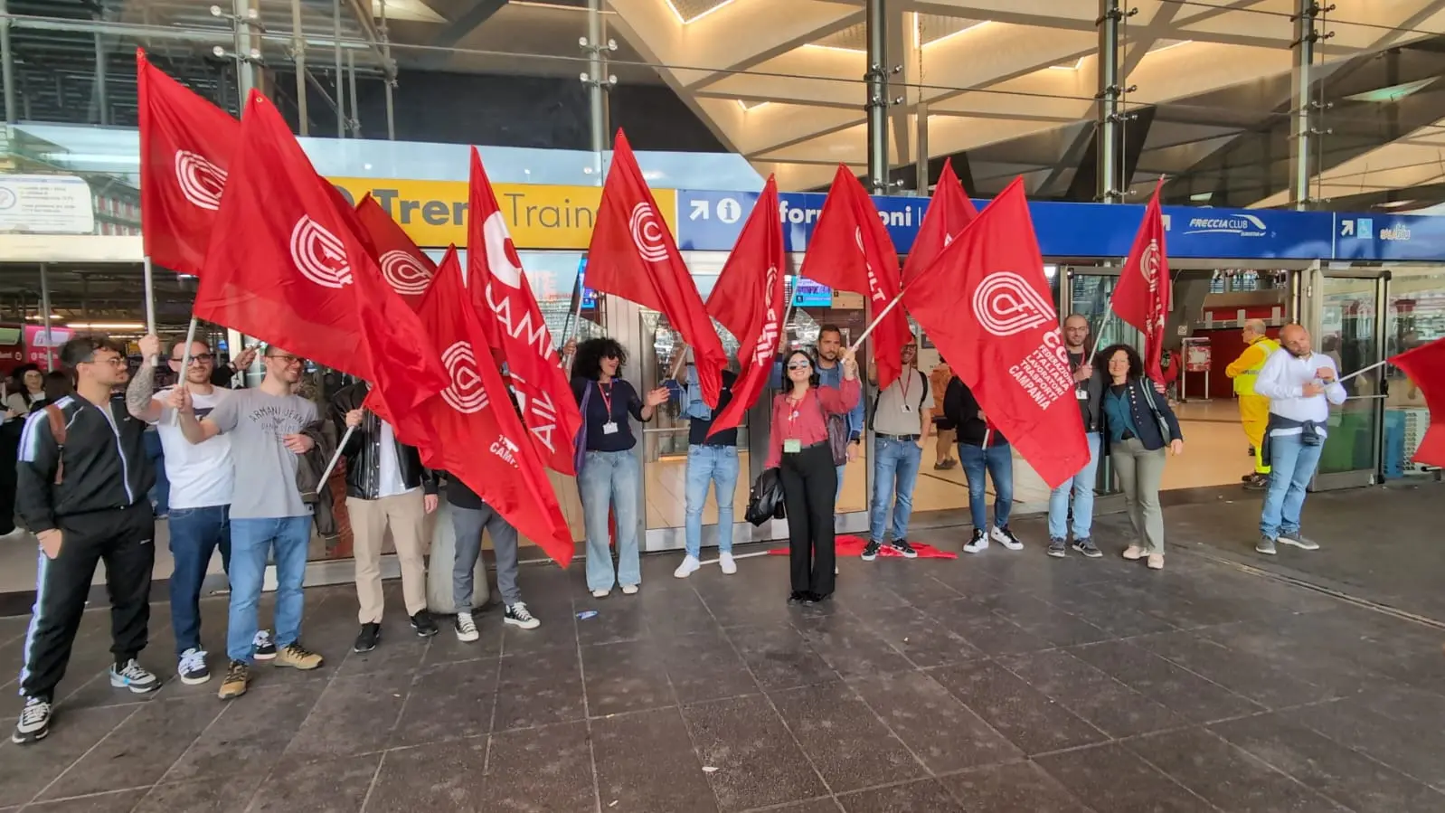 Angelo Lustro (Filt Cgil) sciopero ferrovieri Campania
