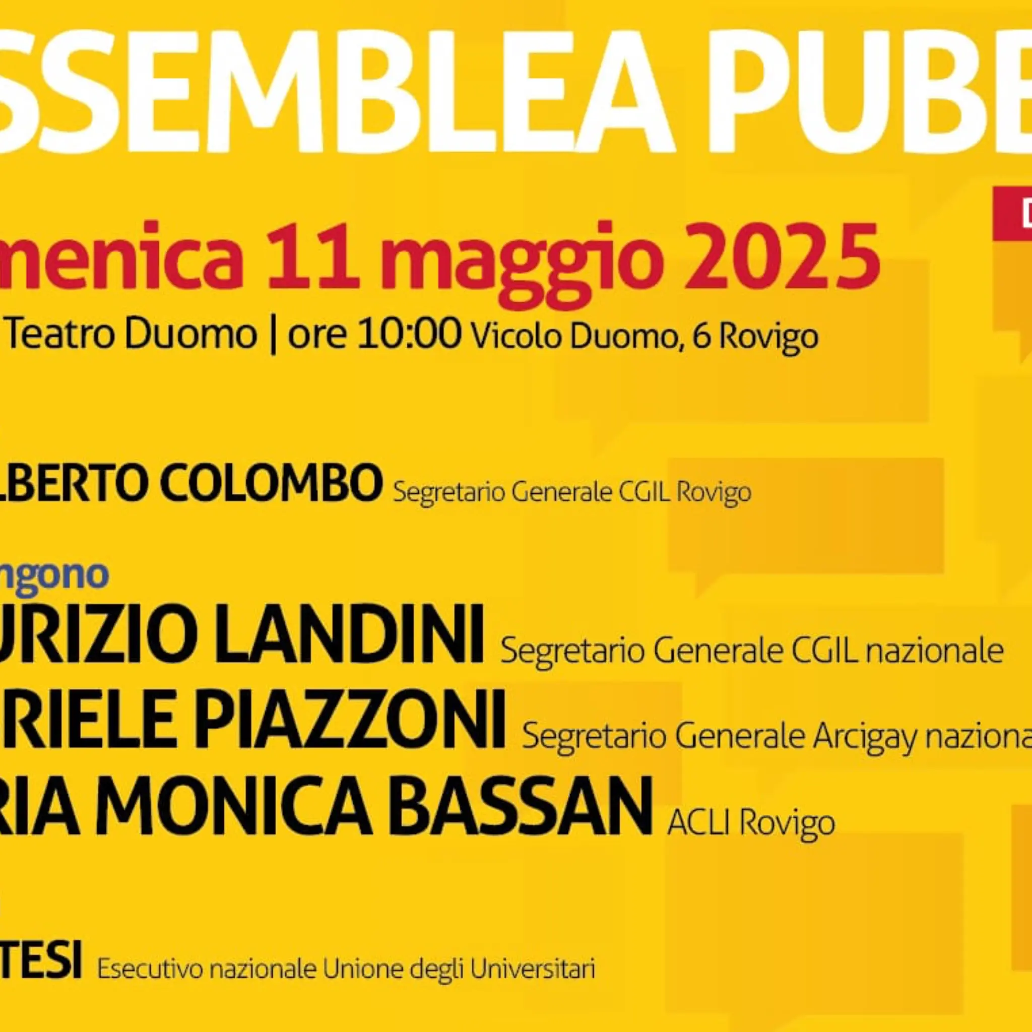 Referendum, l’11 maggio Landini a Rovigo