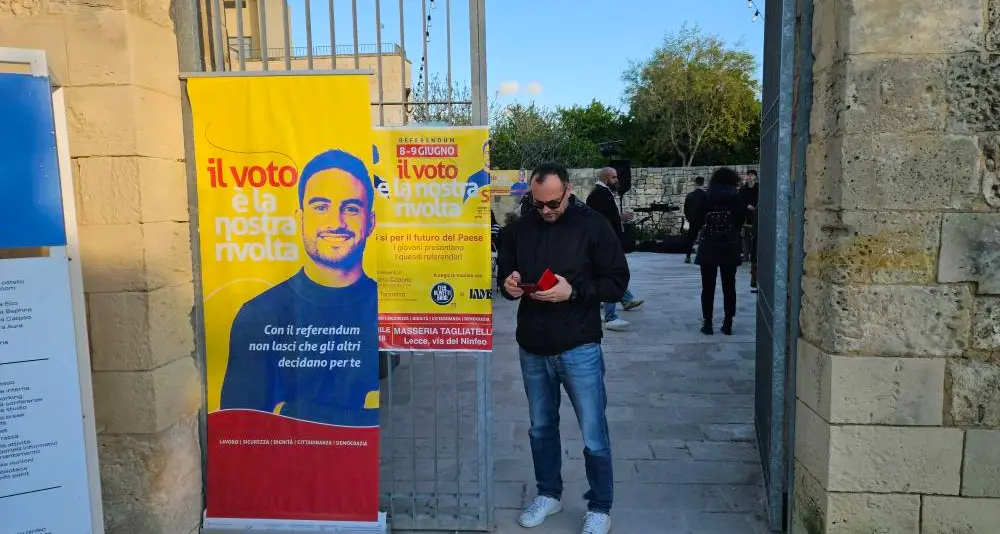 Referendum, la campagna a Lecce