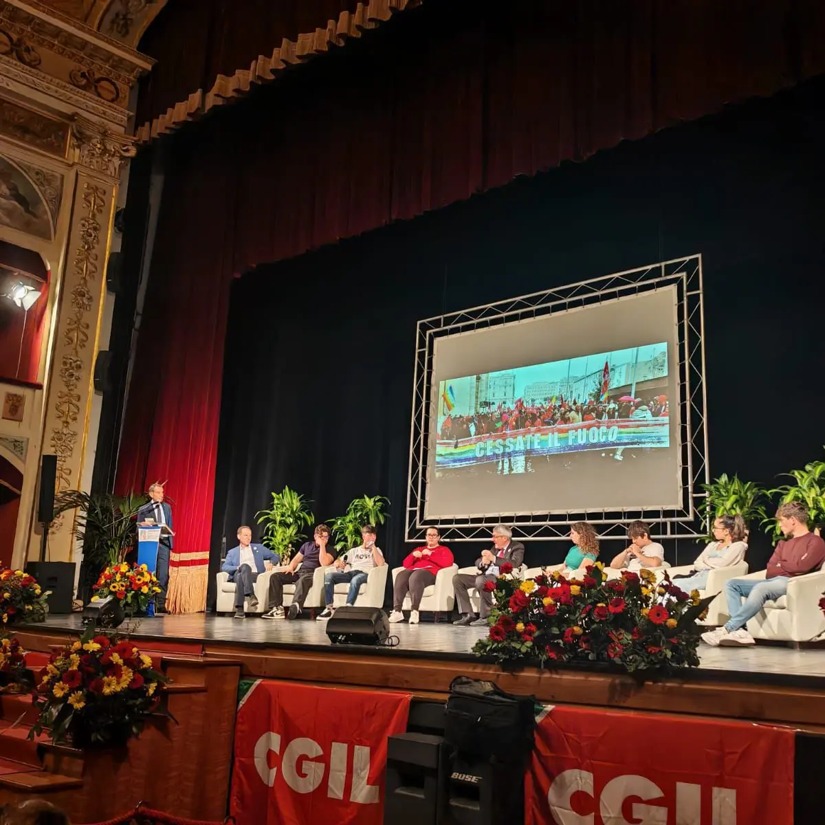 Agrigento, gli studenti incontrano Landini: “Il valore del lavoro nella cultura della legalità”