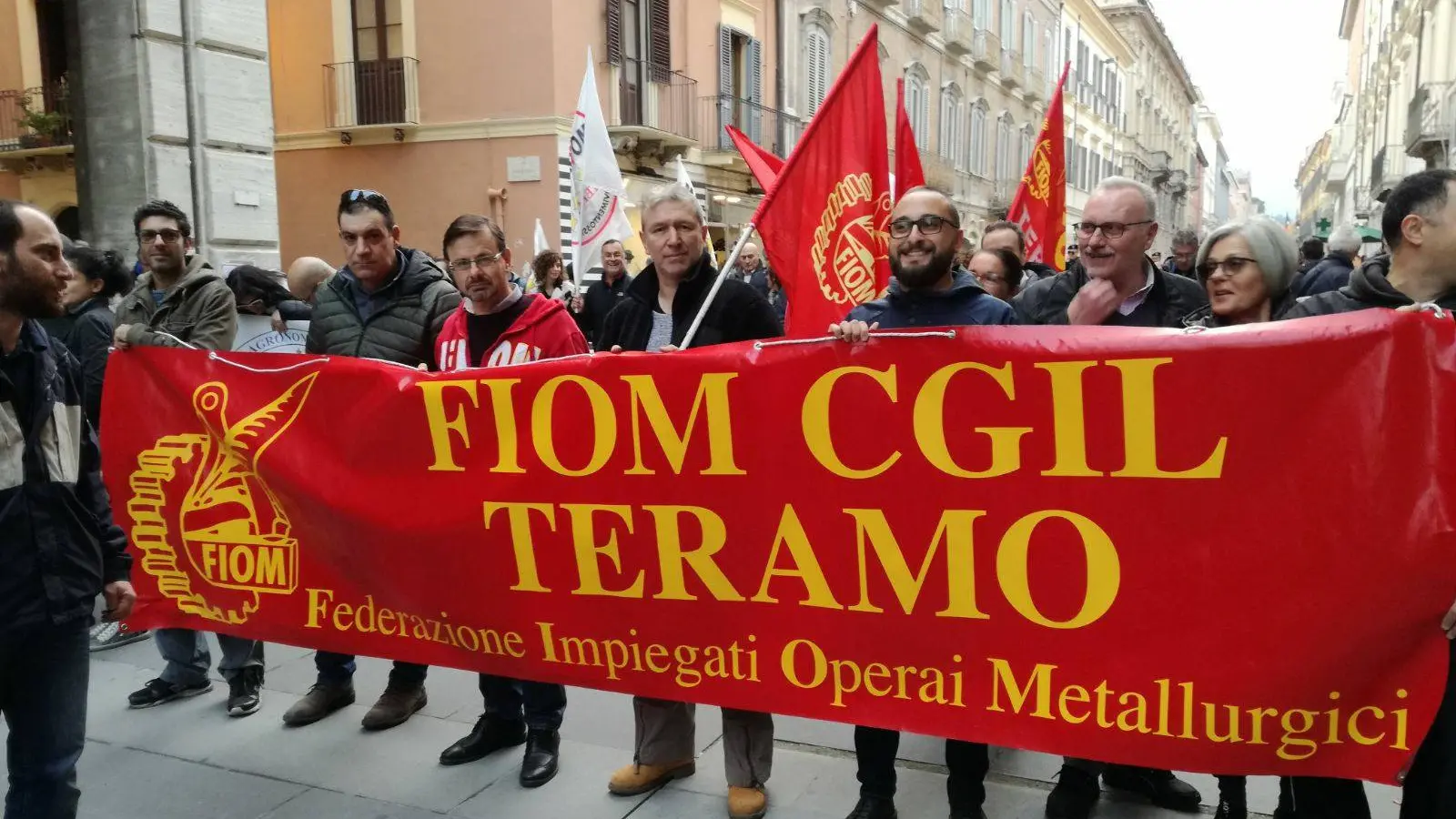 Foto: Facebook Fiom di Teramo