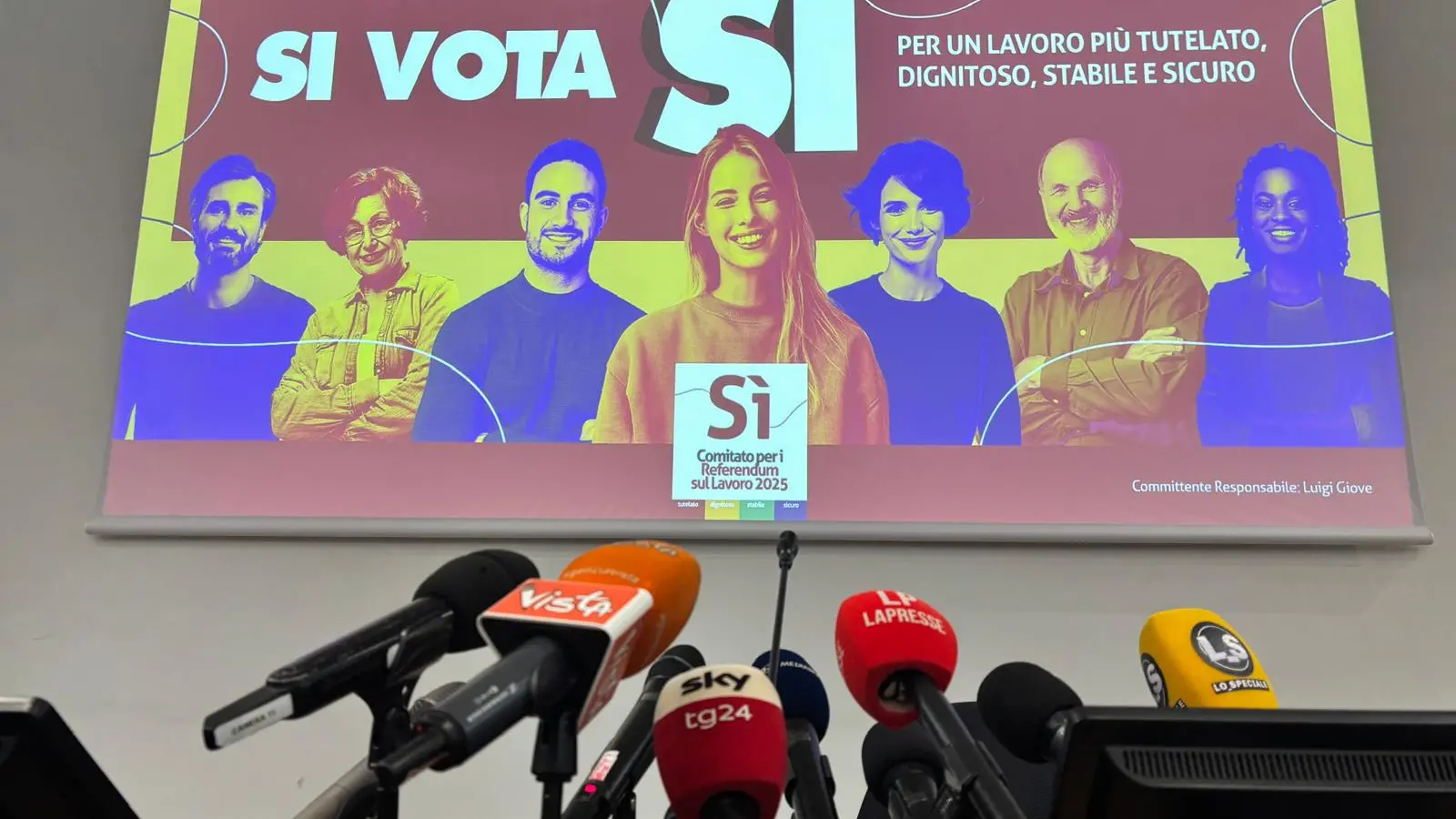 Referendum, la conferenza stampa di Maurizio Landini