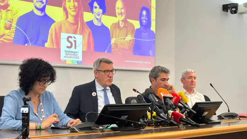 La conferenza stampa di Maurizio Landini