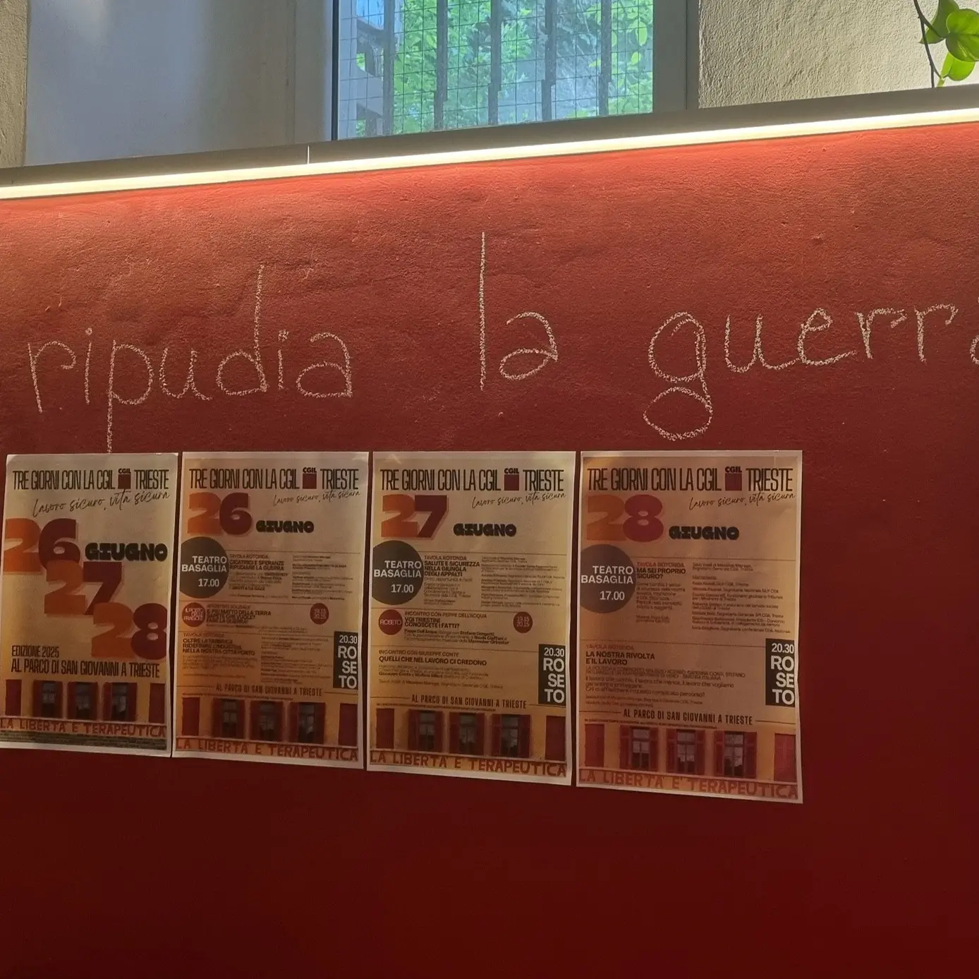 26, 27 e 28 giugno, tre giorni con la Cgil Trieste