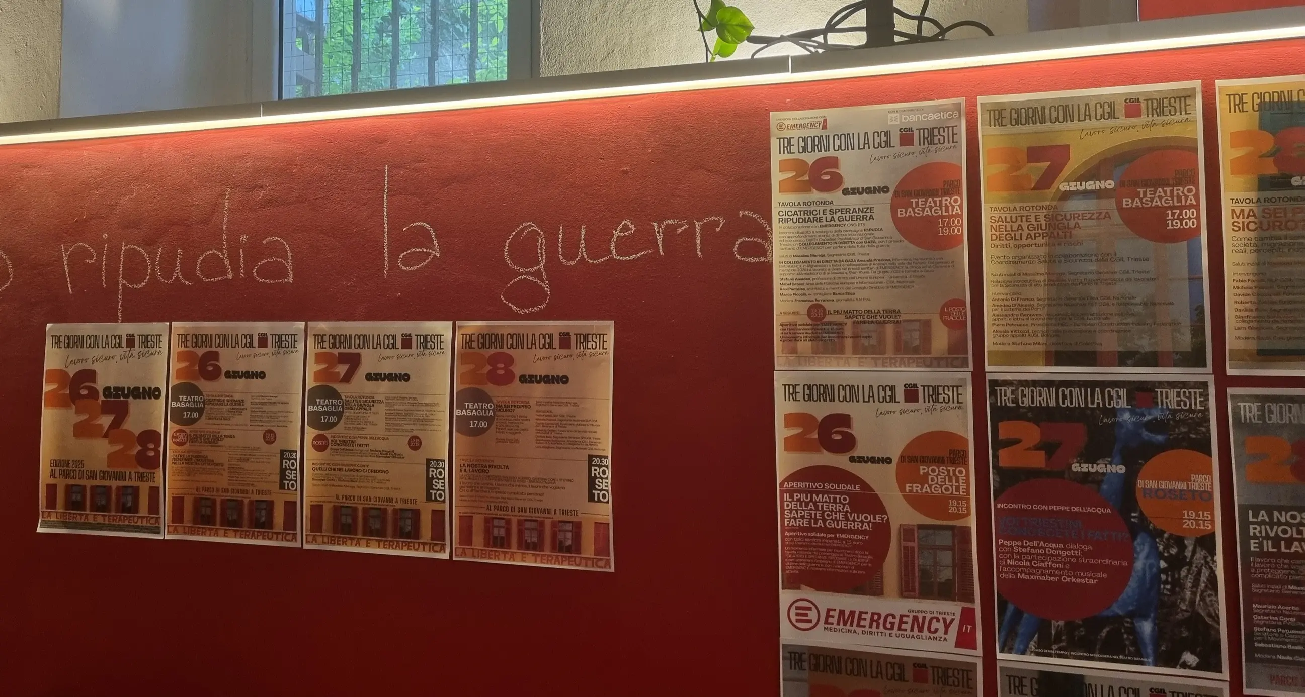 26, 27 e 28 giugno, tre giorni con la Cgil Trieste
