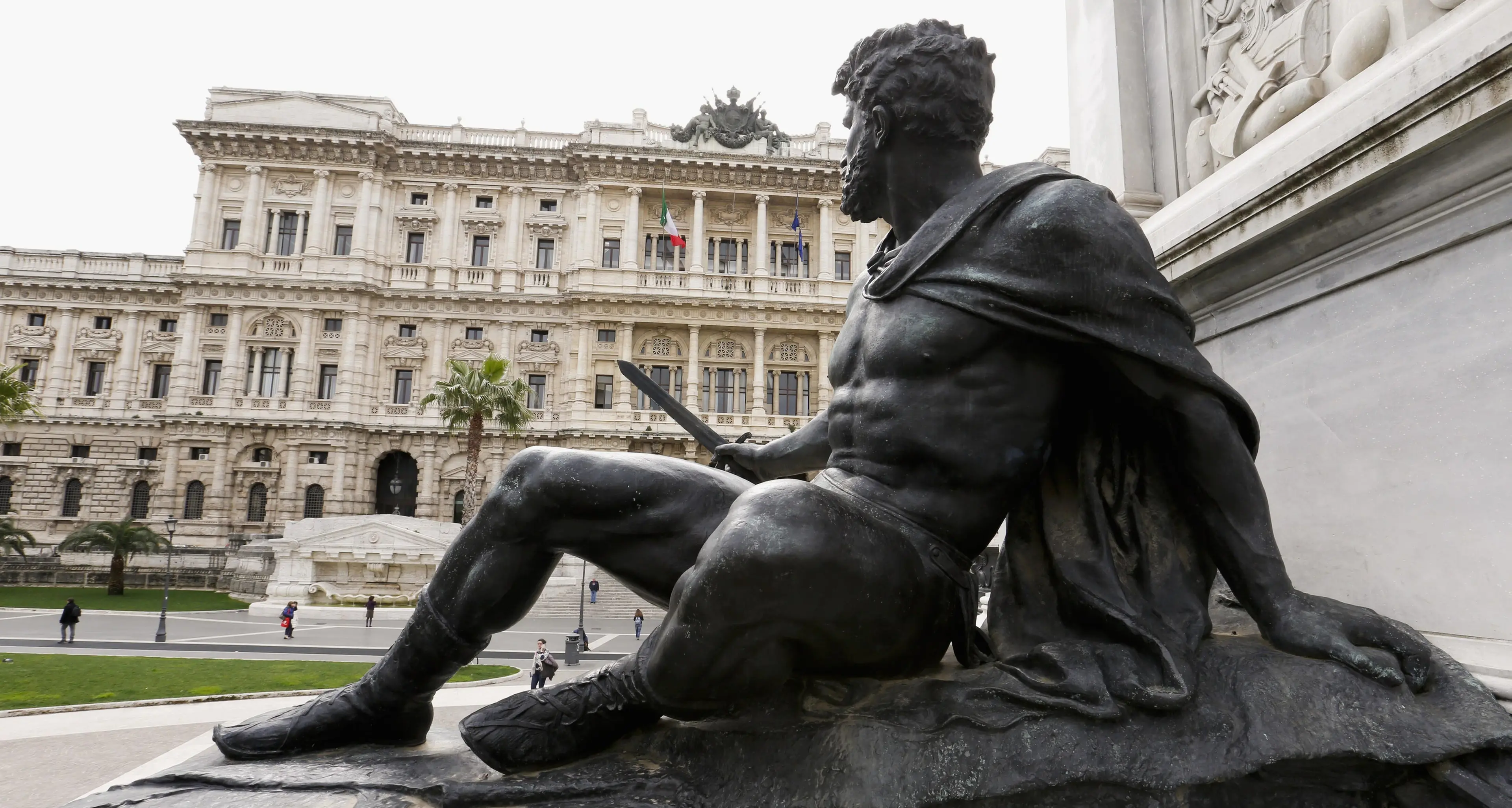 ROMA 27/03/2015 IL PALAZZO DI GIUSTIZIA A PIAZZA CAVOUR DETTO ANCHE PALAZZACCIO FOTO DI © REMO CASILLI/SINTESI
