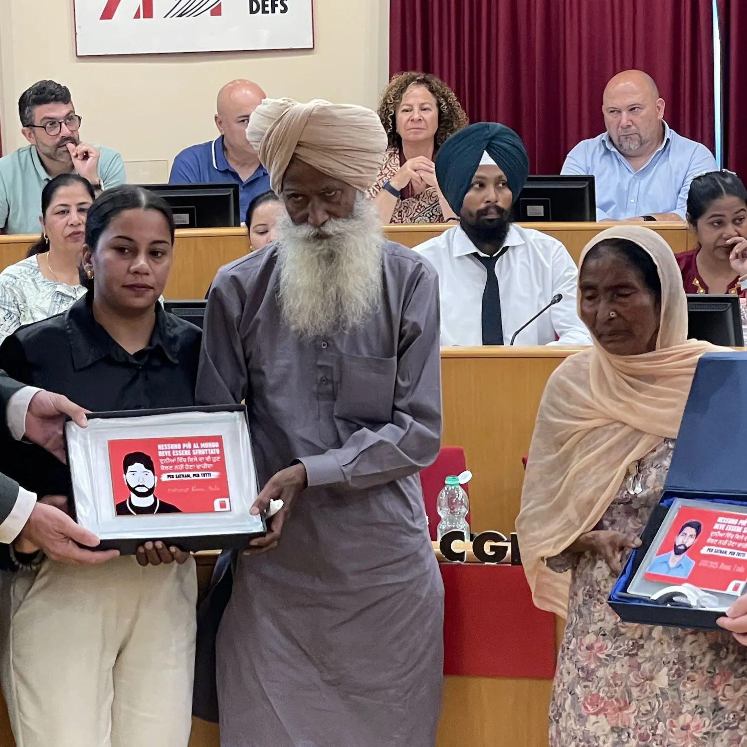 Landini incontra i familiari di Satnam Singh
