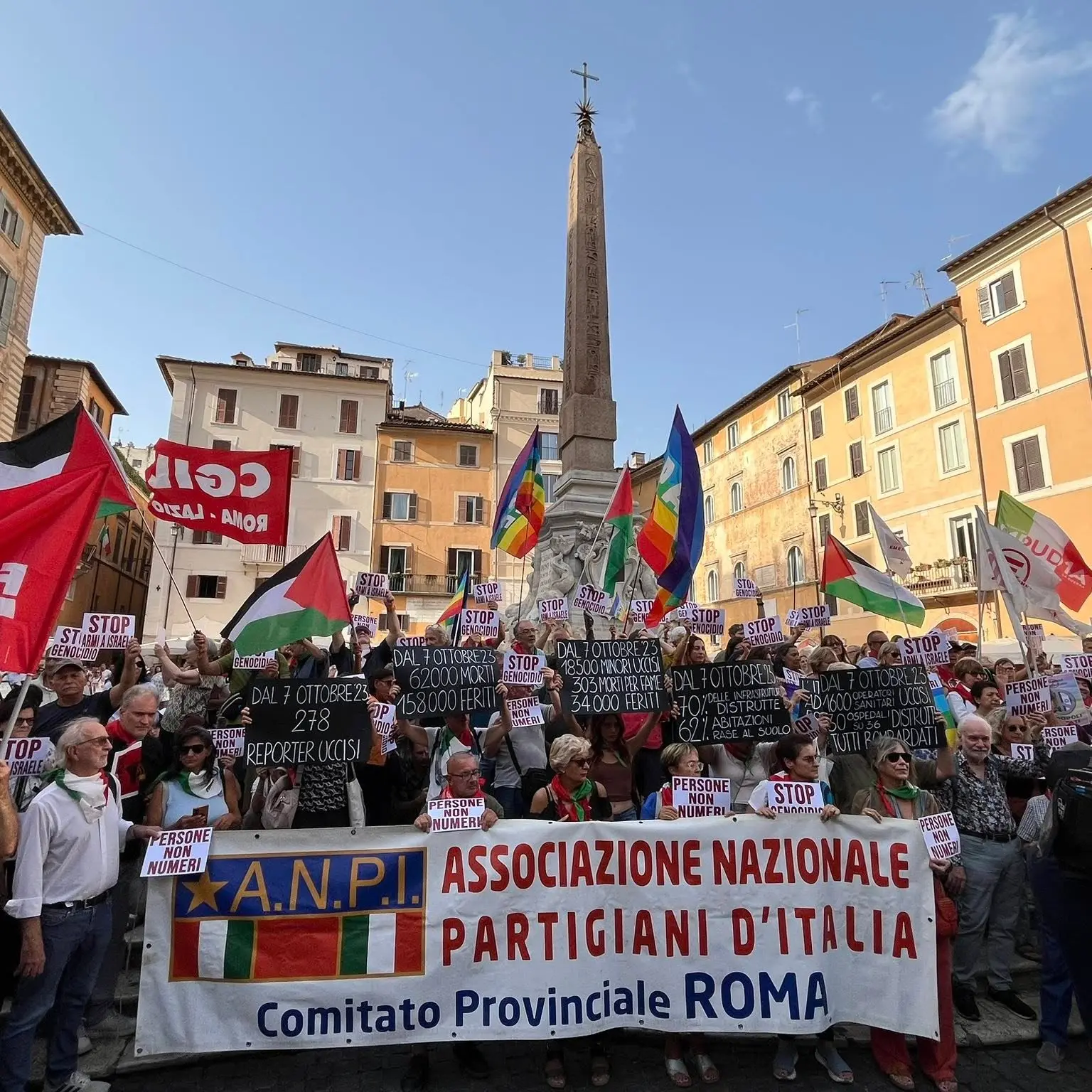 Roma, la piazza chiede pace e giustizia per Gaza