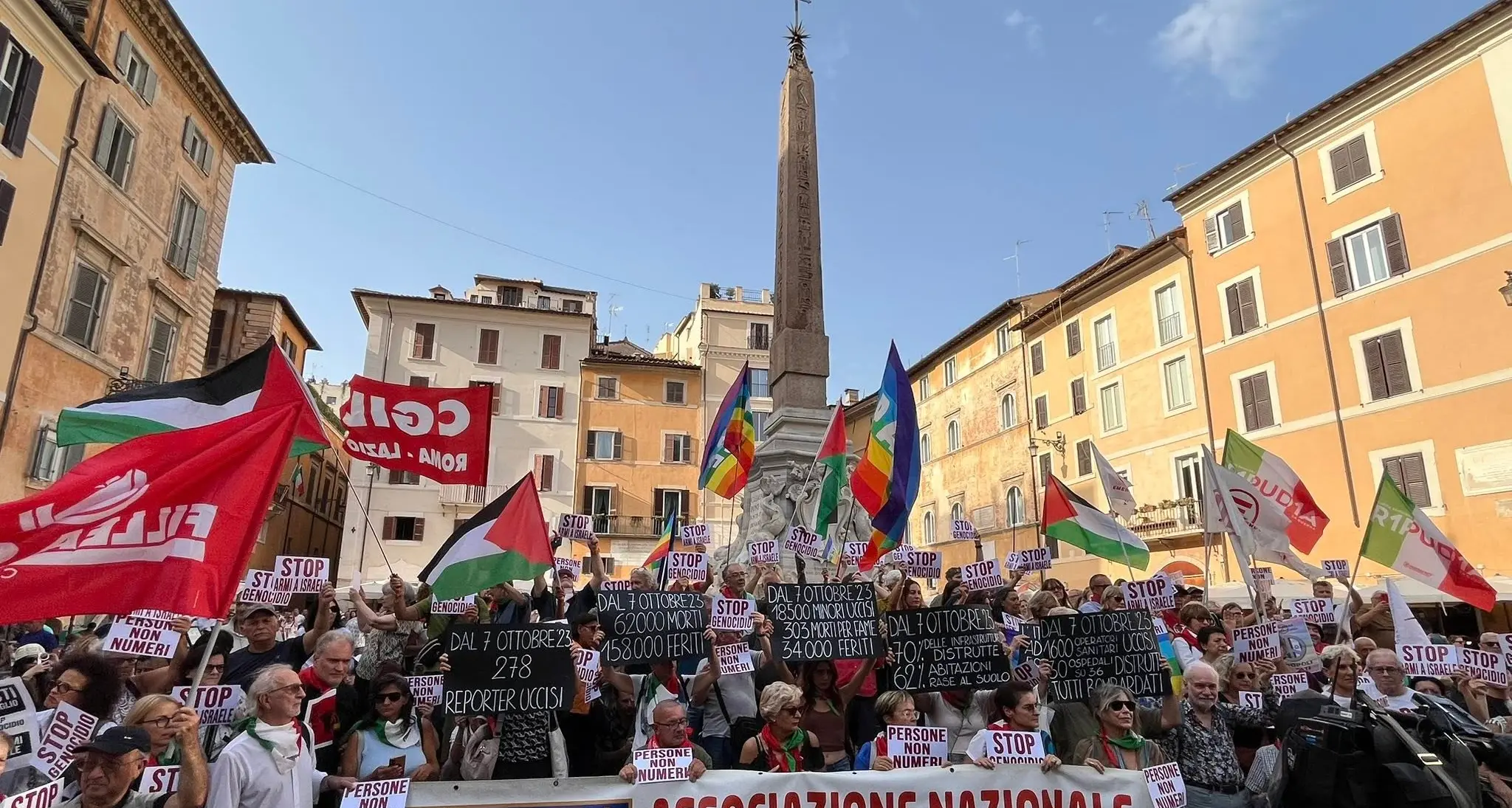 Roma, la piazza chiede pace e giustizia per Gaza