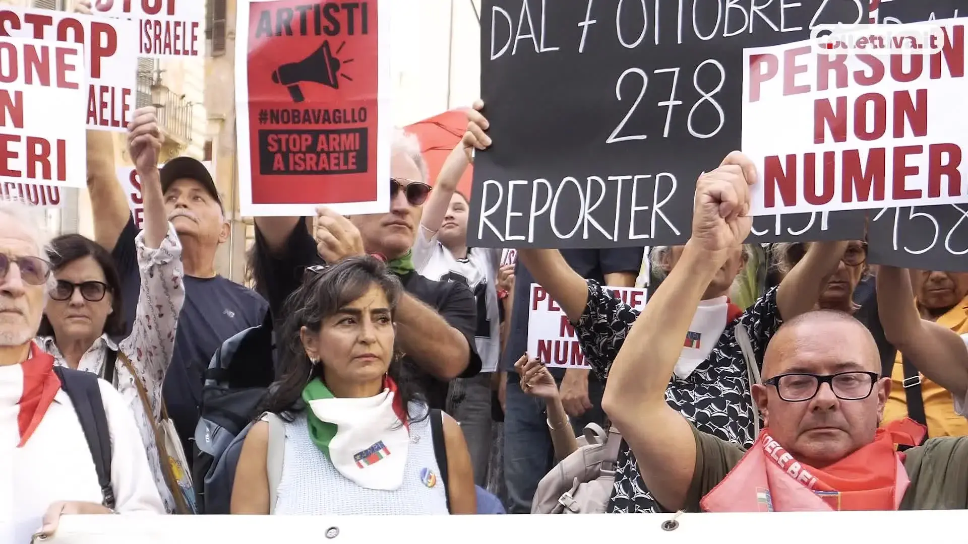 Giornalisti ucci Gaza presidio