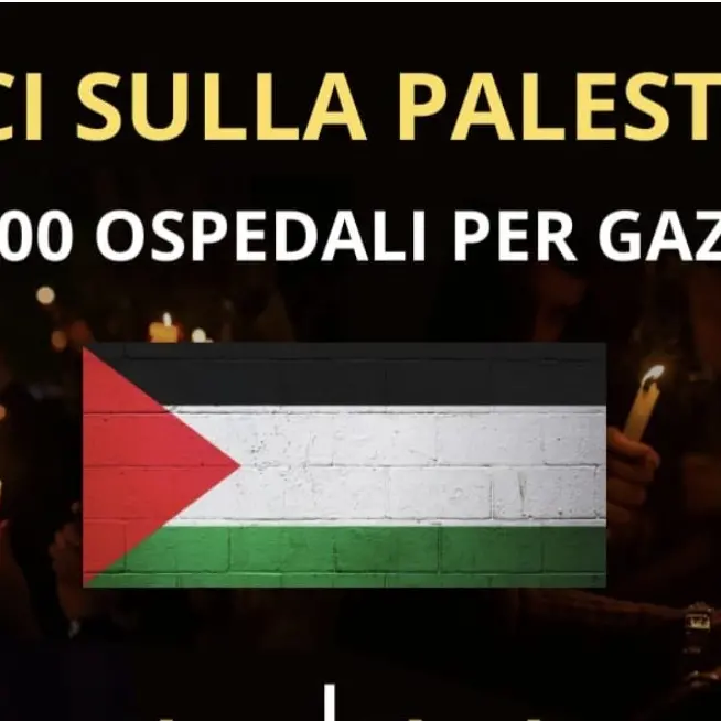 Luci sulla Palestina: 100 ospedali per Gaza