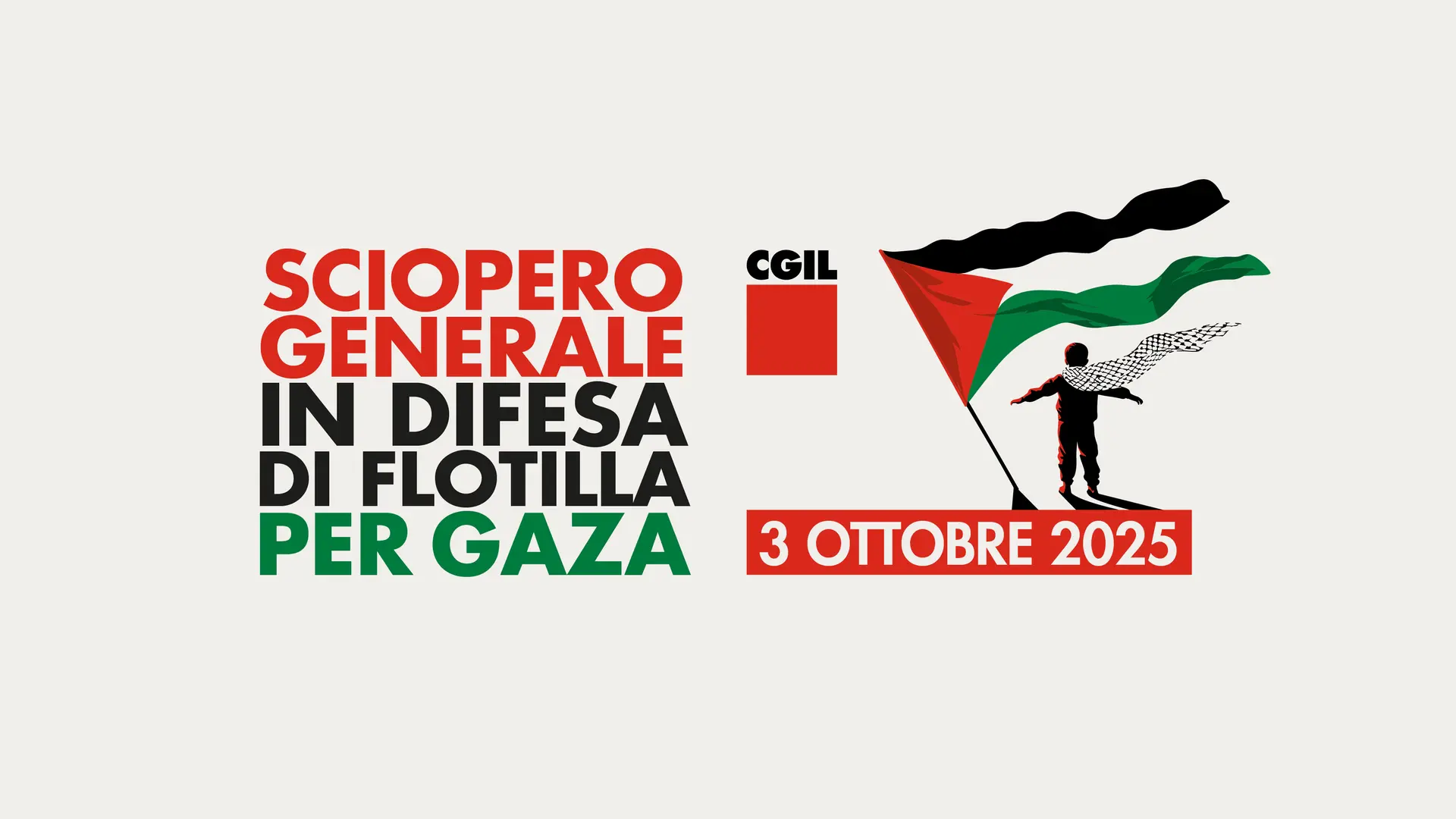 La Cgil proclama lo sciopero generale il 3 ottobre: “In difesa di Flotilla e per Gaza”