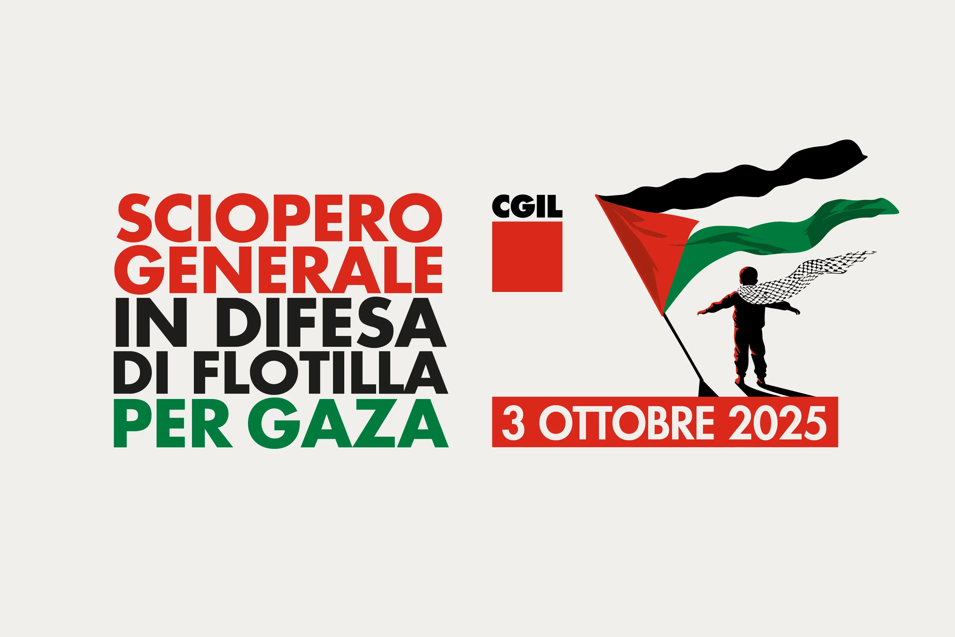 Cgil: “Sciopero generale il 3 ottobre, in difesa di Flotilla e per Gaza”