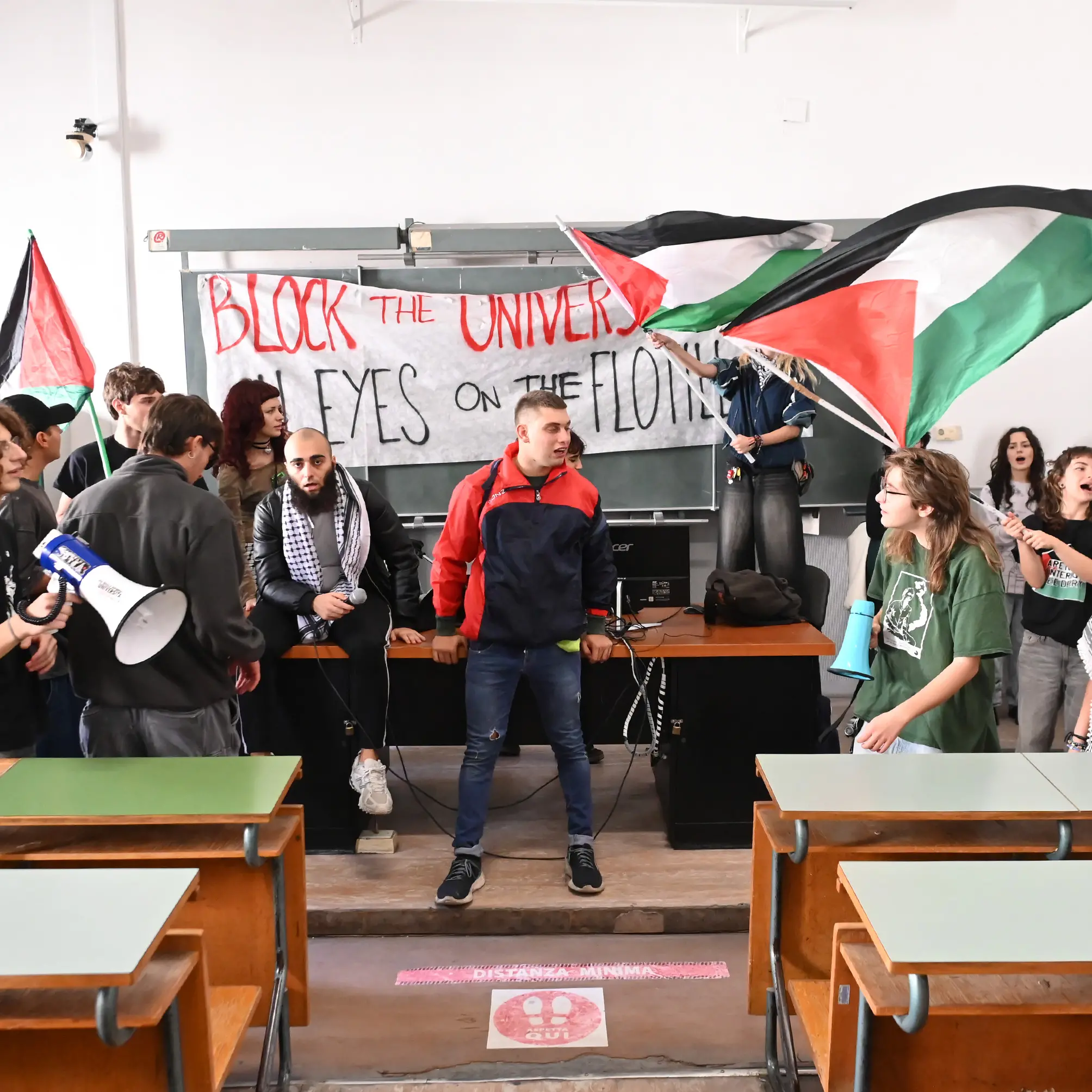 Le scuole e le università si fermano per Gaza