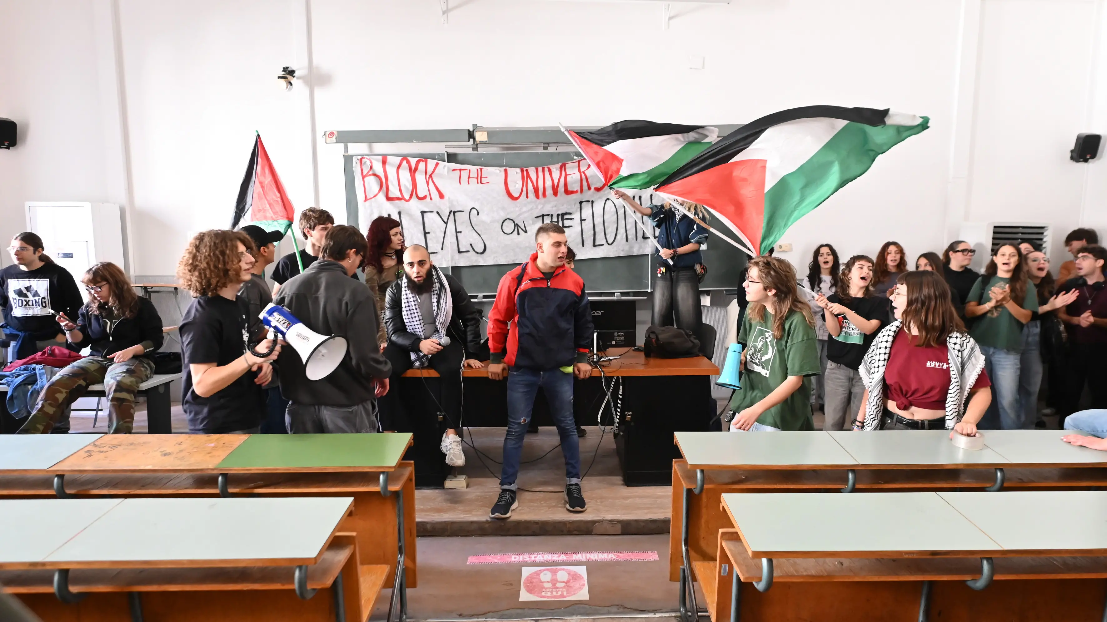 Le scuole e le università si fermano per Gaza