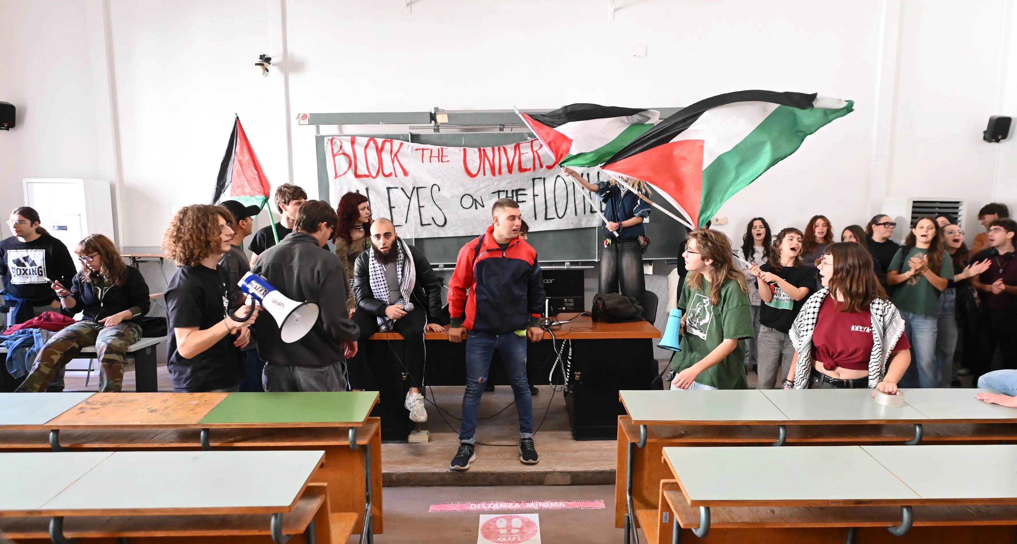 Le scuole e le università si fermano per Gaza