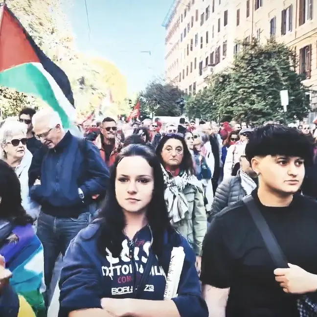 La marea di Roma per la Flotilla e Gaza