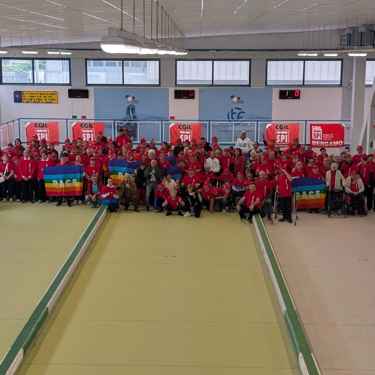 A Bergamo tutti insieme per il torneo di bocce con lo Spi Cgil