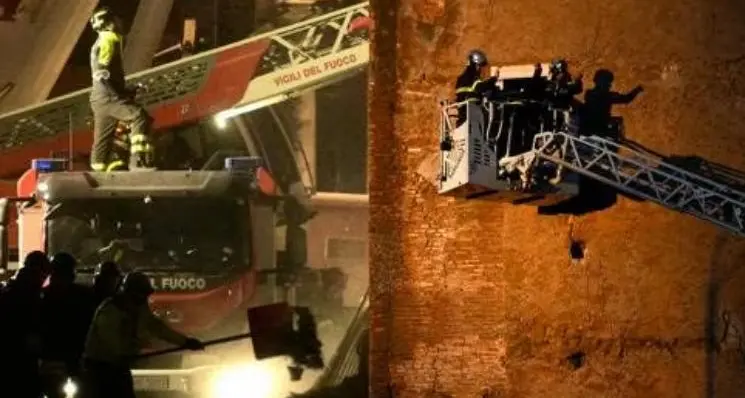 Crollo Roma, operaio estratto vivo dalle macerie