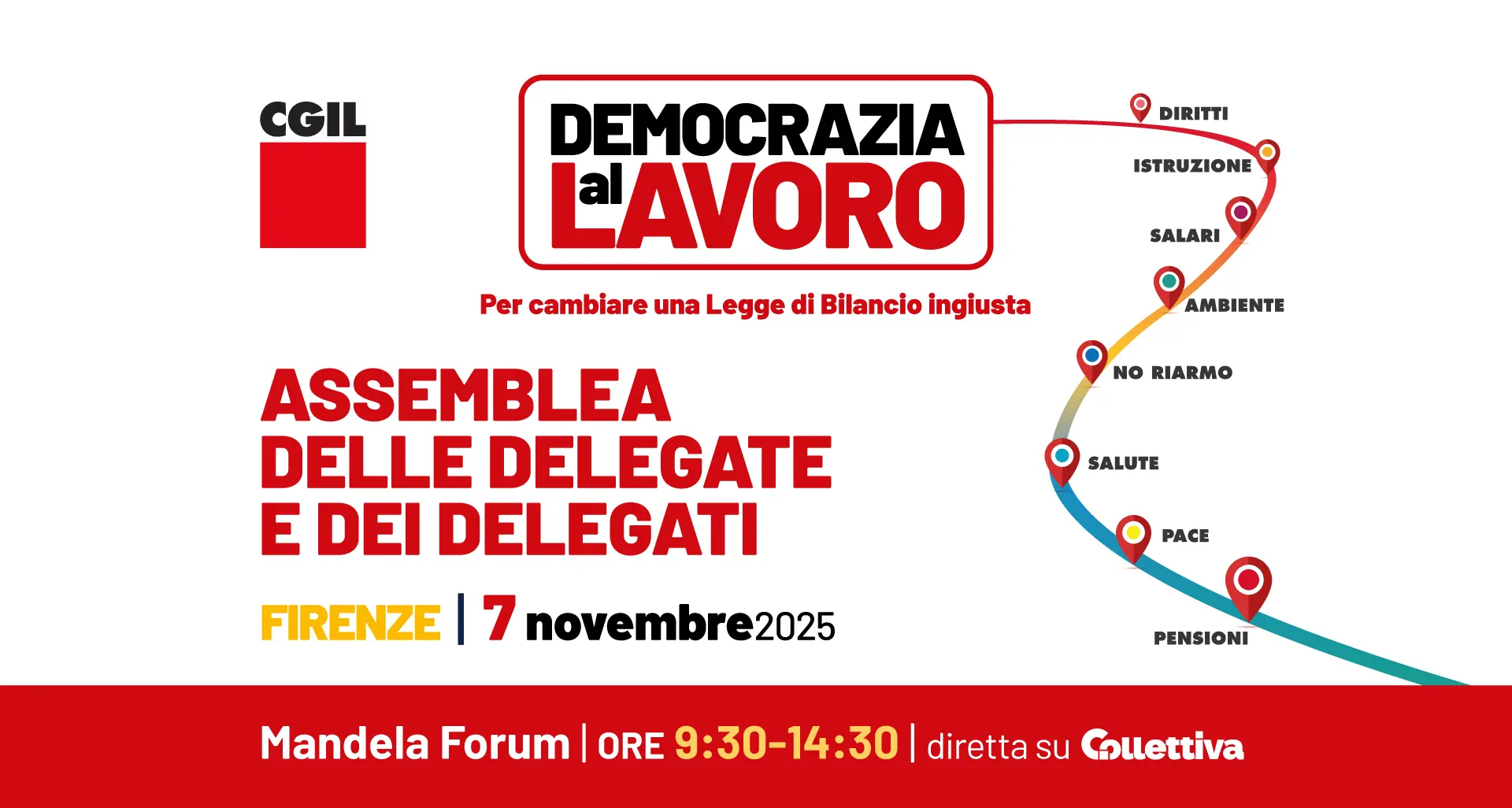 “Democrazia al Lavoro”, la diretta