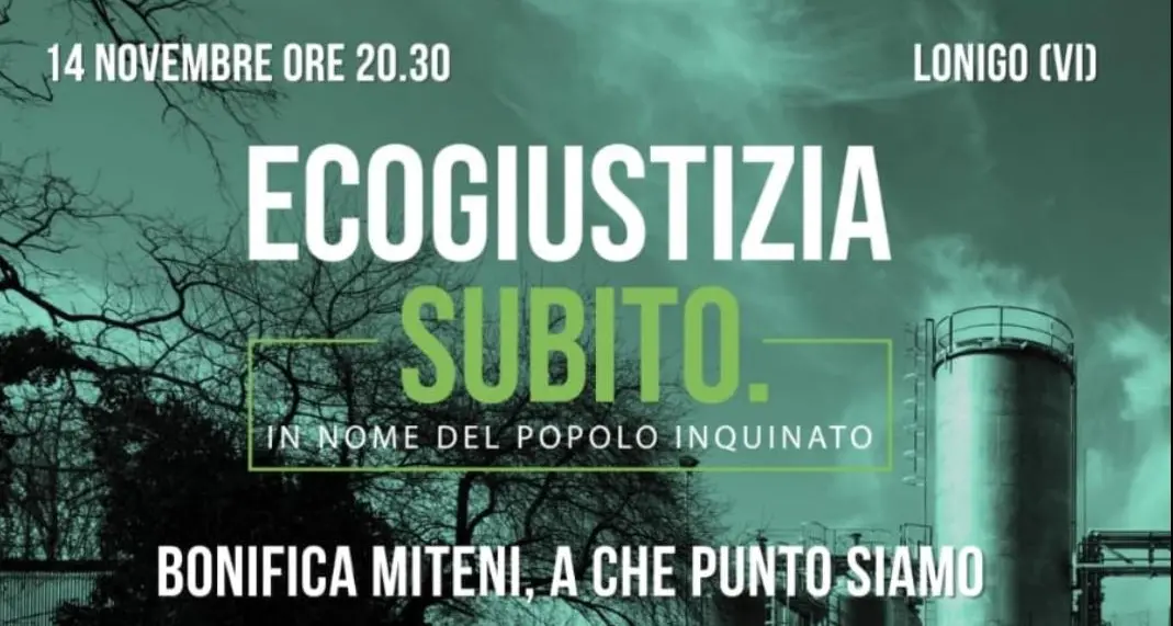 Ecogiustizia subito. Convengo a Lonigo (Vicenza) il 14 novembre