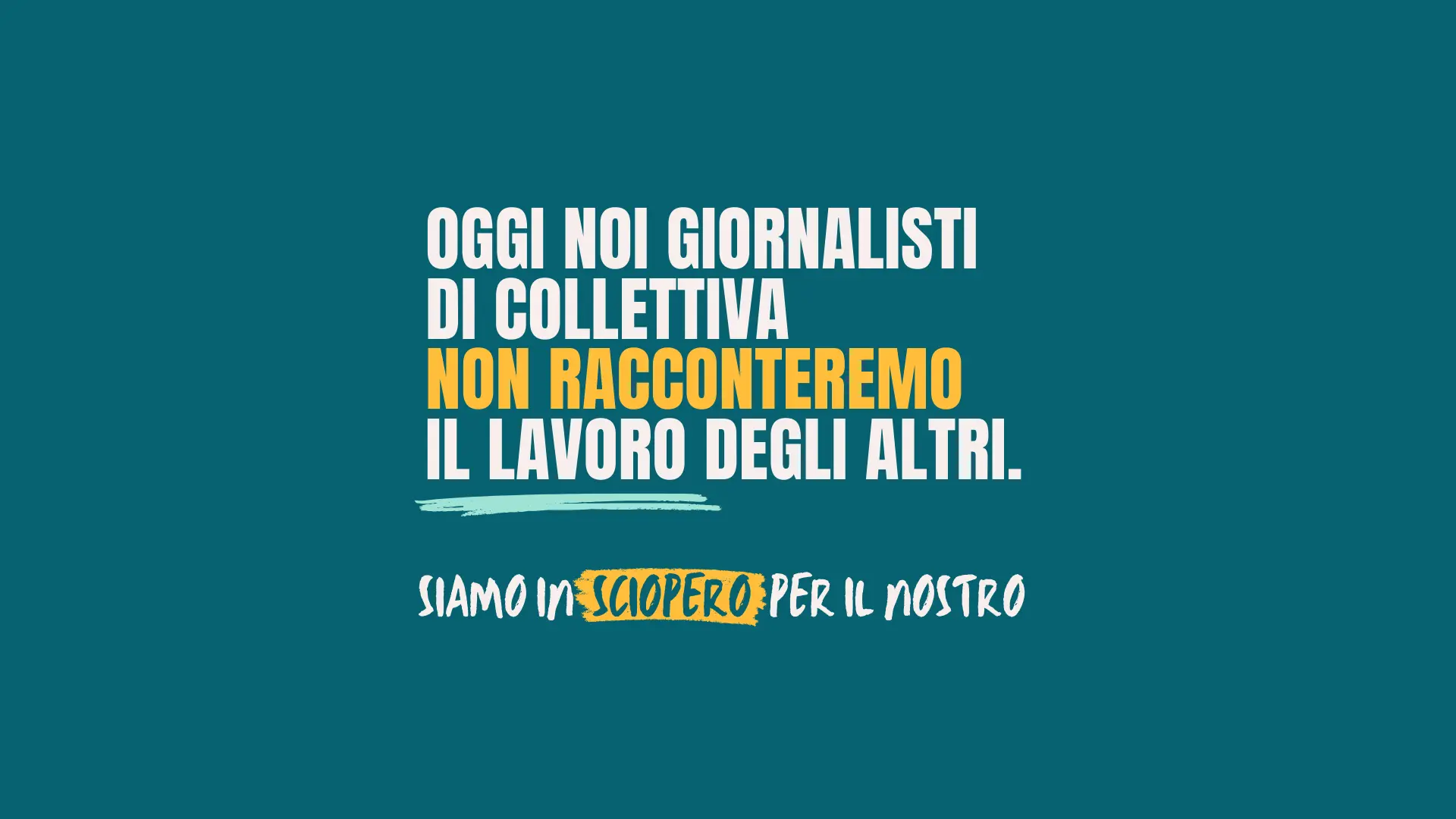 Il comunicato sindacale