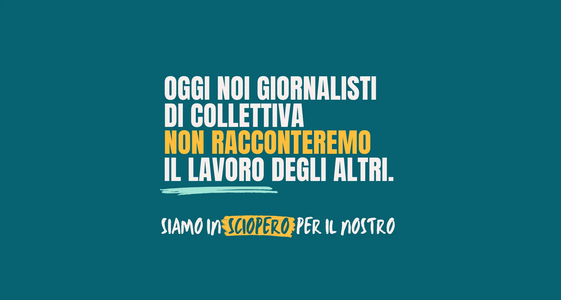 Il comunicato sindacale