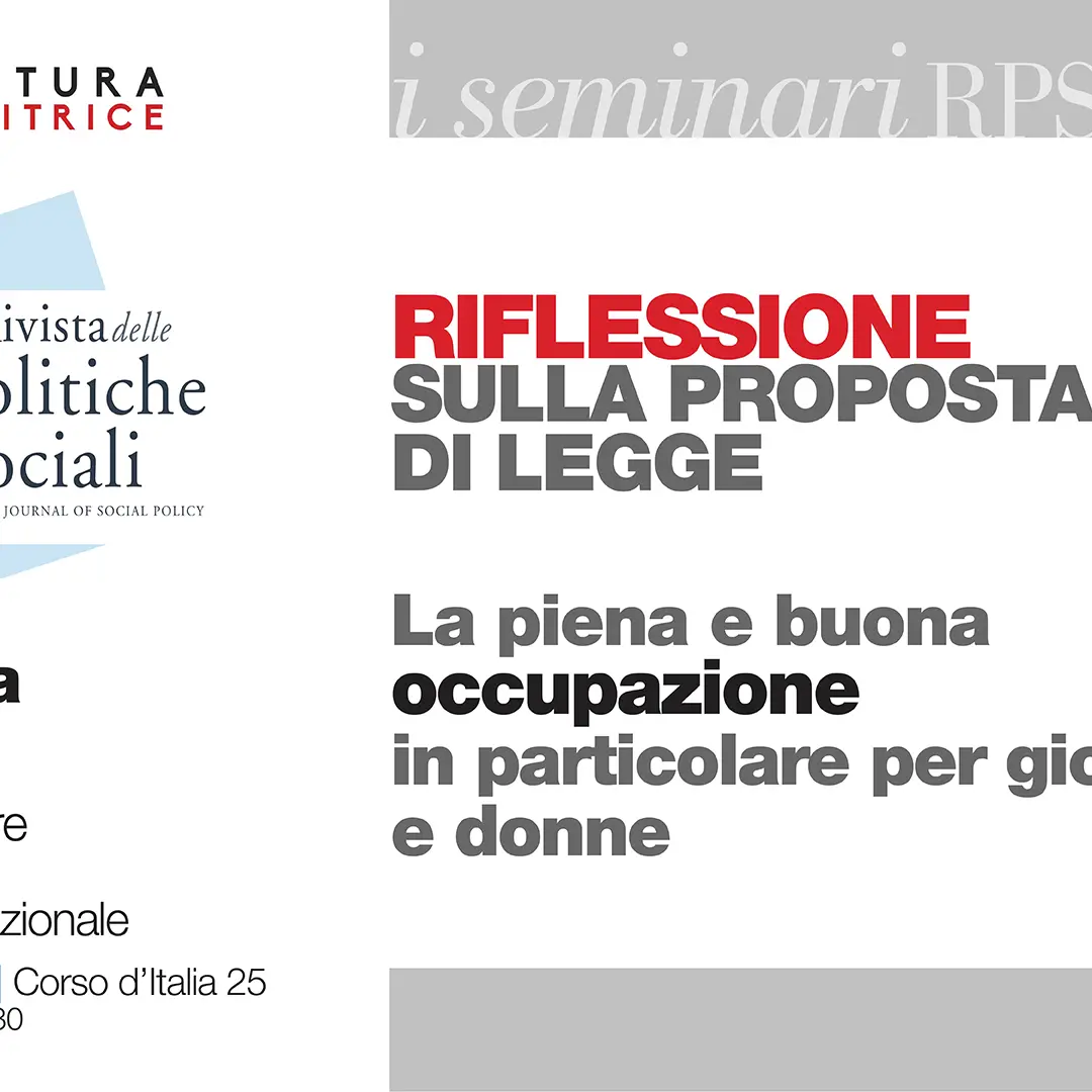 Piena e buona occupazione, riflessioni sulla proposta di legge